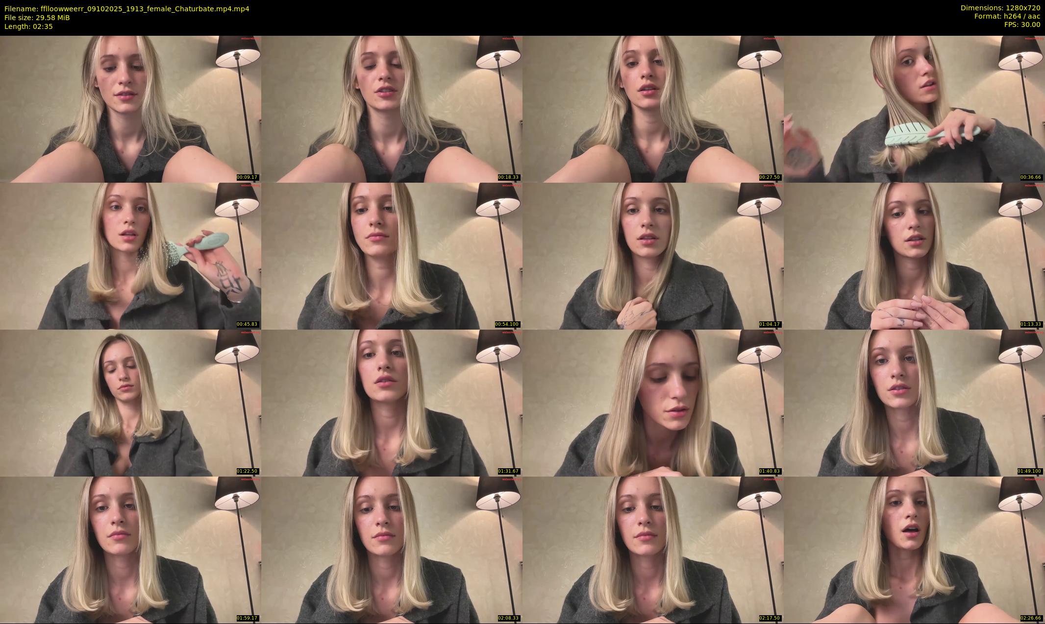 fflloowweerr — 3 minute Chaturbate couple cam show recording, 720p, Oct 9, 2025