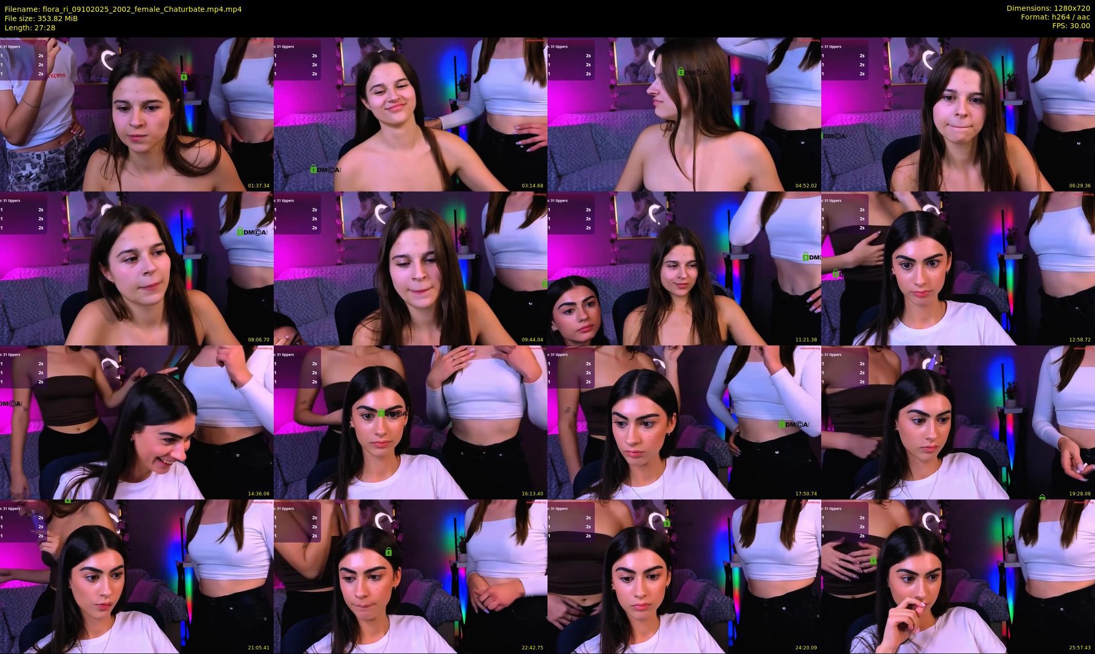 flora_ri — 28 minute Chaturbate female cam show recording, 720p, Oct 9, 2025
