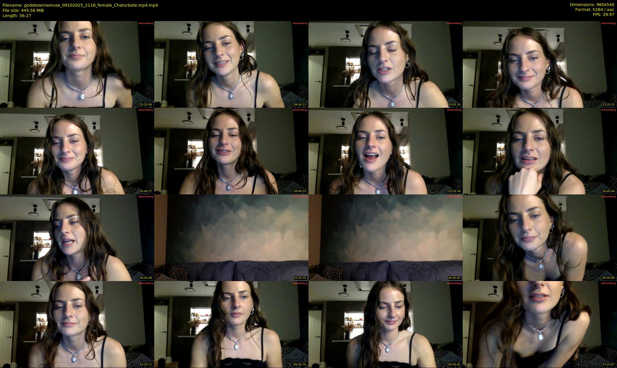goddessmiamuse — 57 minute Chaturbate female cam show recording, 480p, Oct 9, 2025