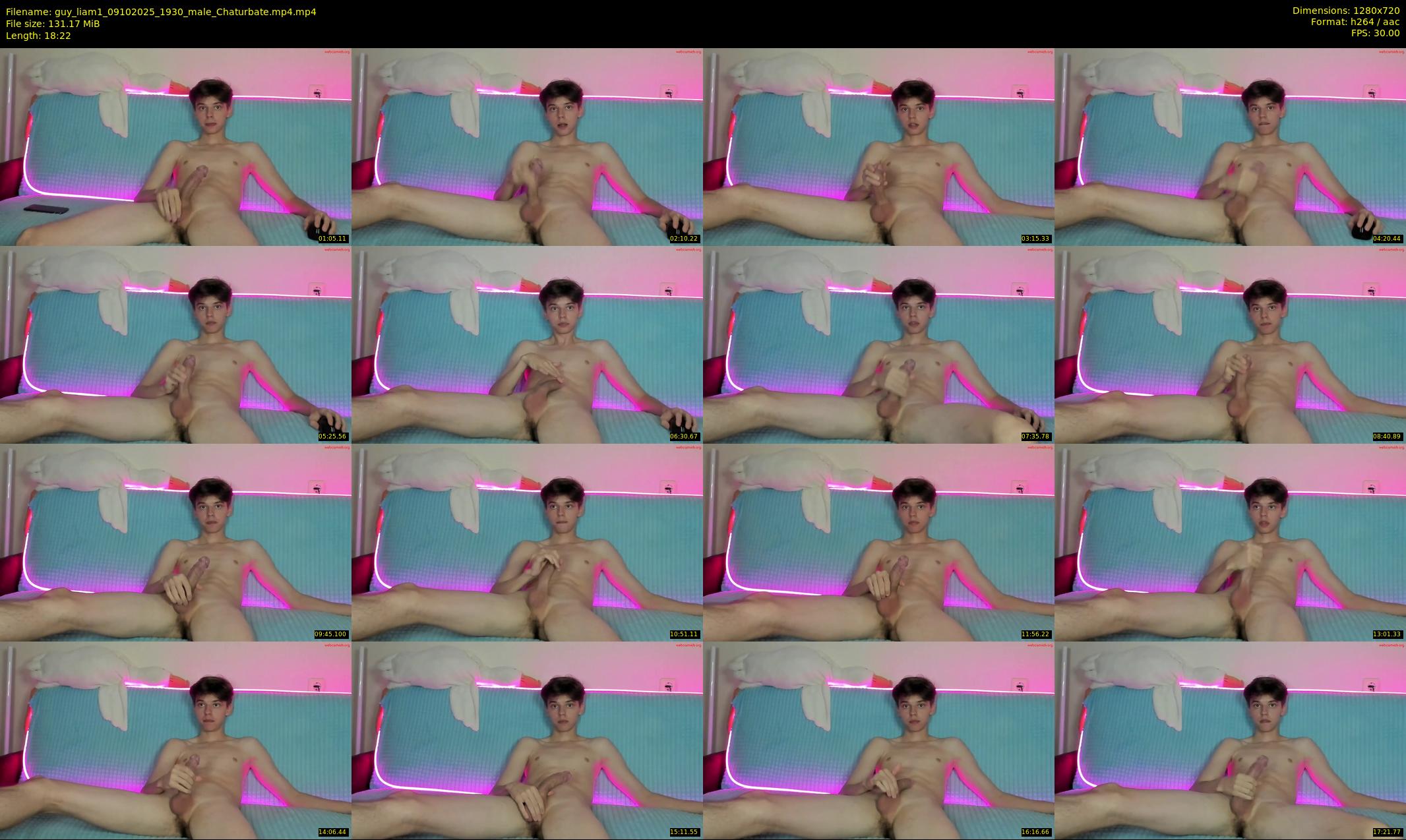 guy_liam1 — 19 minute Chaturbate male cam show recording, 720p, Oct 9, 2025
