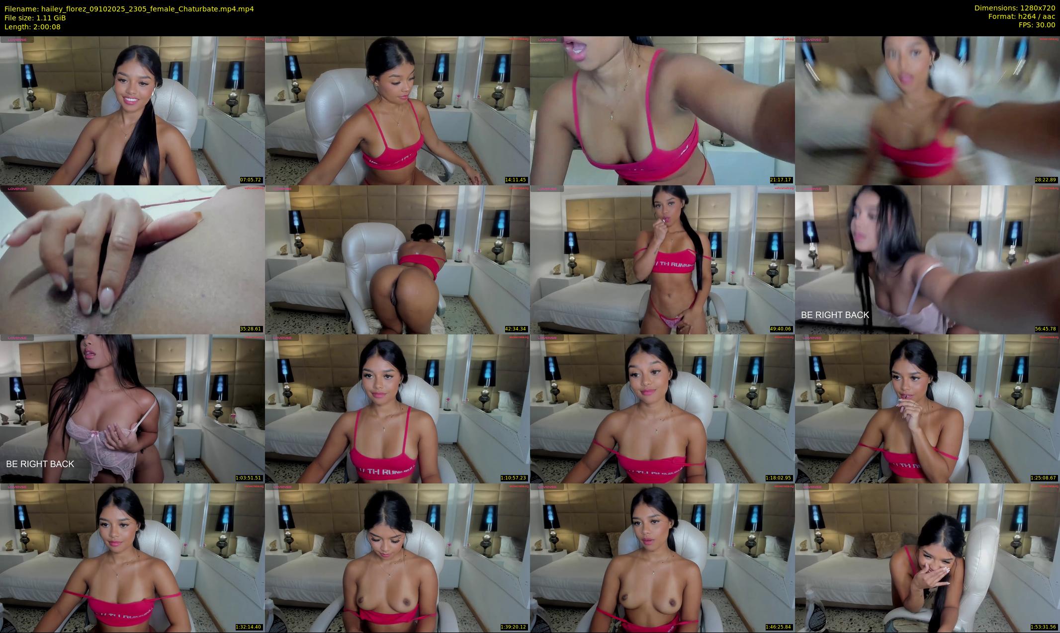 hailey_florez — 121 minute Chaturbate female cam show recording, 720p, Oct 9, 2025