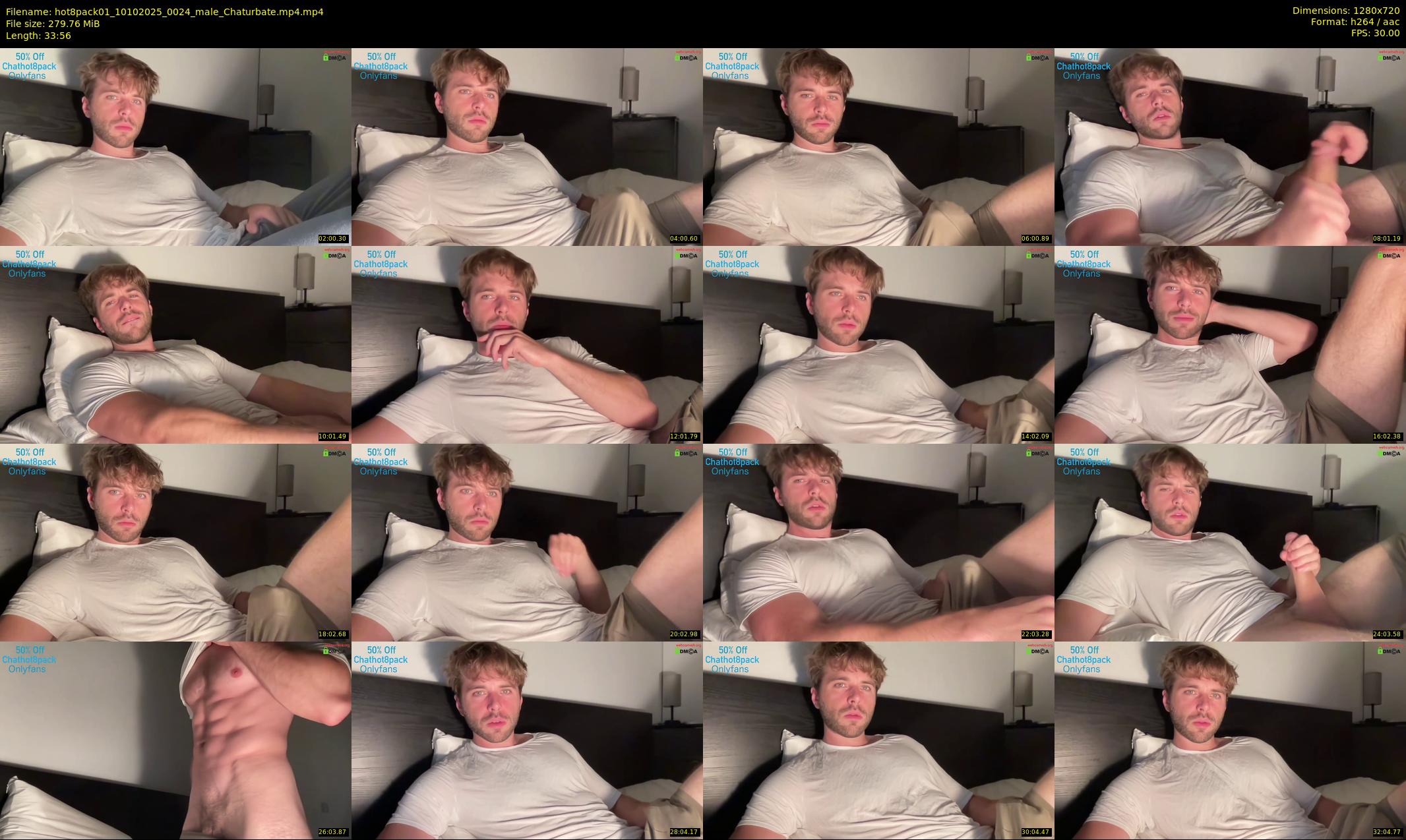 hot8pack01 — 34 minute Chaturbate male cam show recording, 720p, Oct 10, 2025