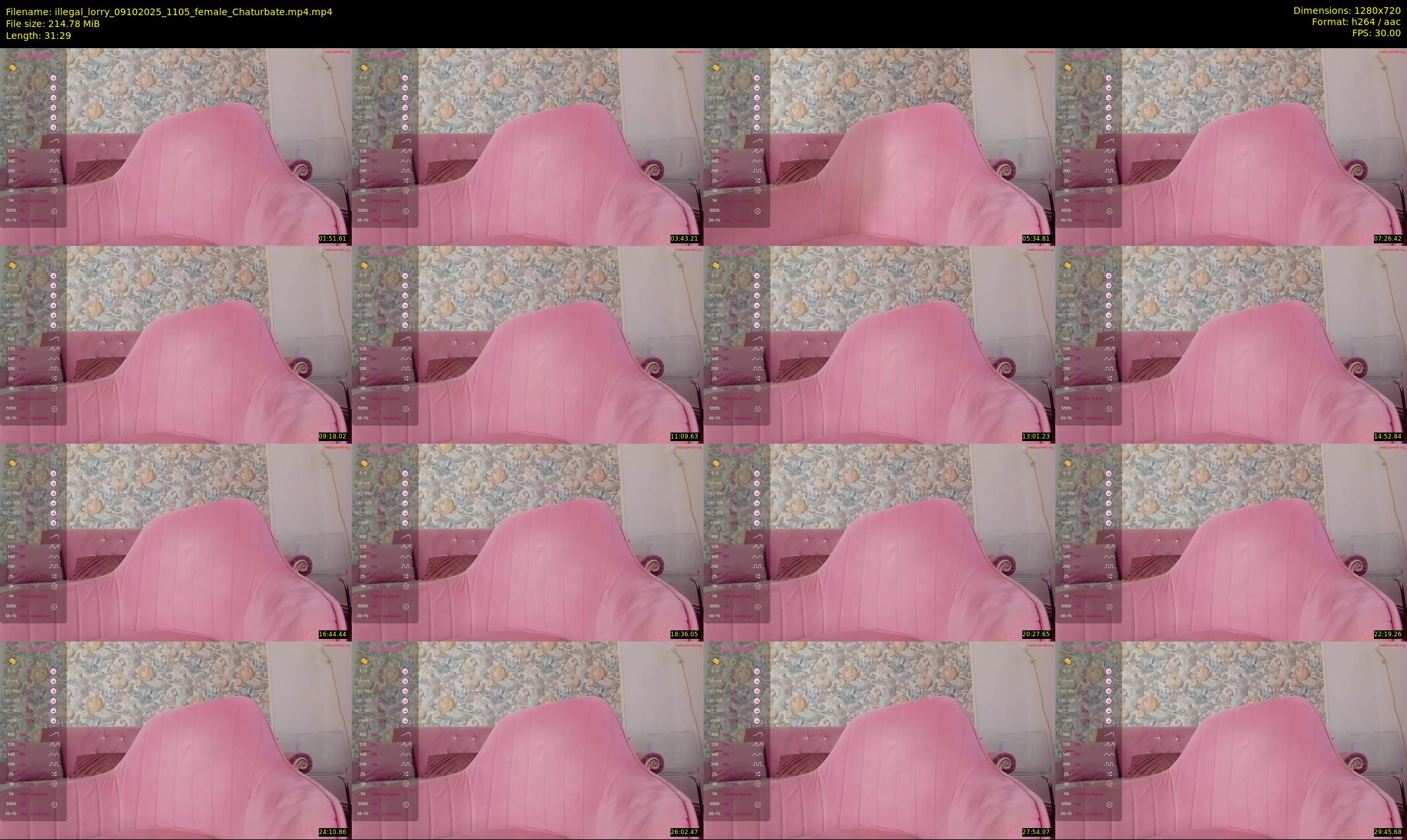 illegal_lorry — 32 minute Chaturbate female cam show recording, 720p, Oct 9, 2025