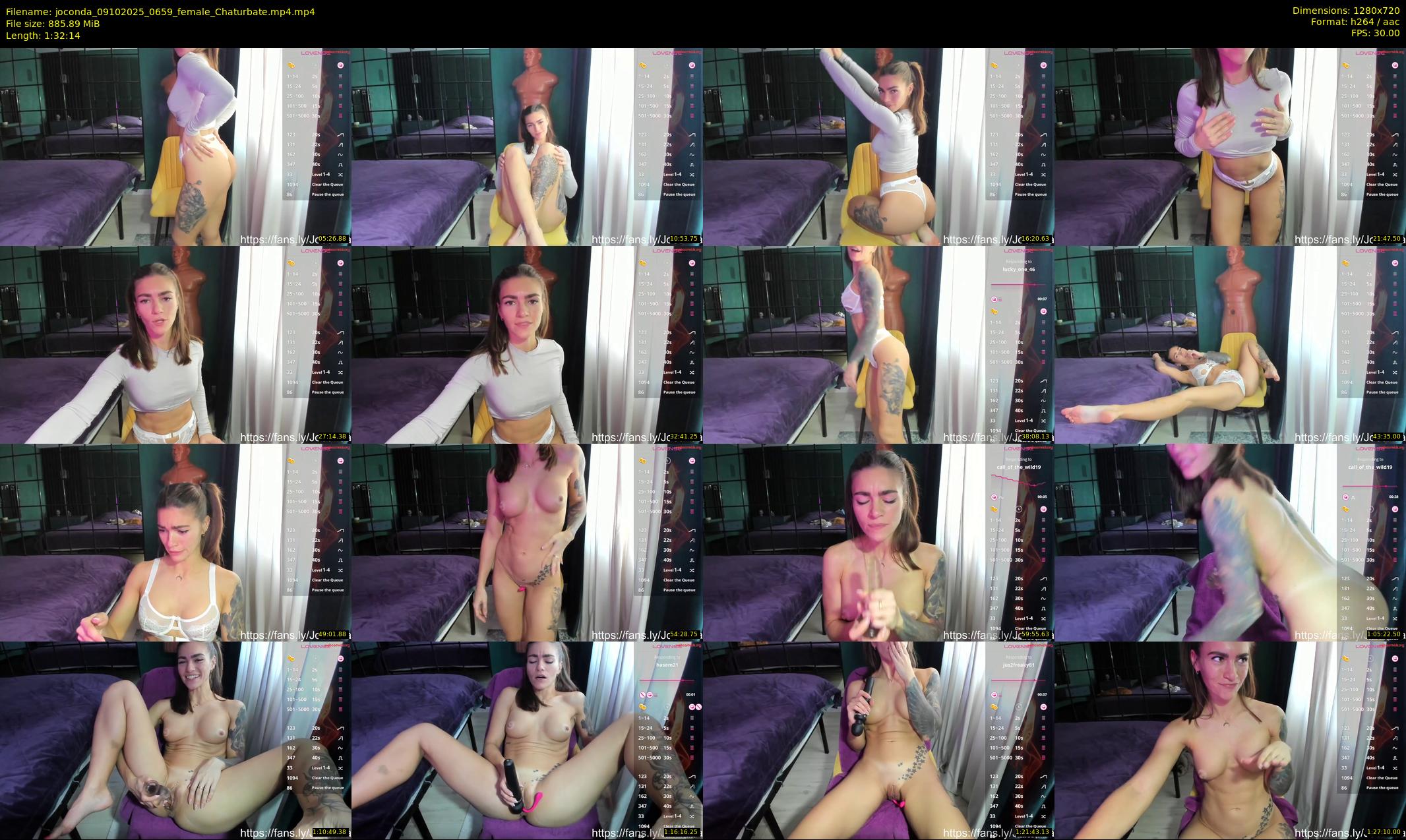 joconda — 93 minute Chaturbate female cam show recording, 720p, Oct 9, 2025