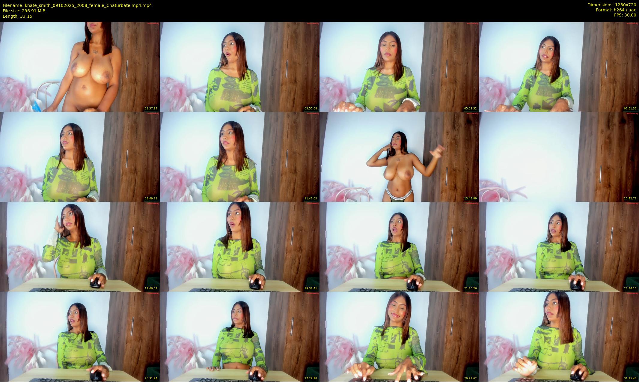 khate_smith — 34 minute Chaturbate female cam show recording, 720p, Oct 9, 2025