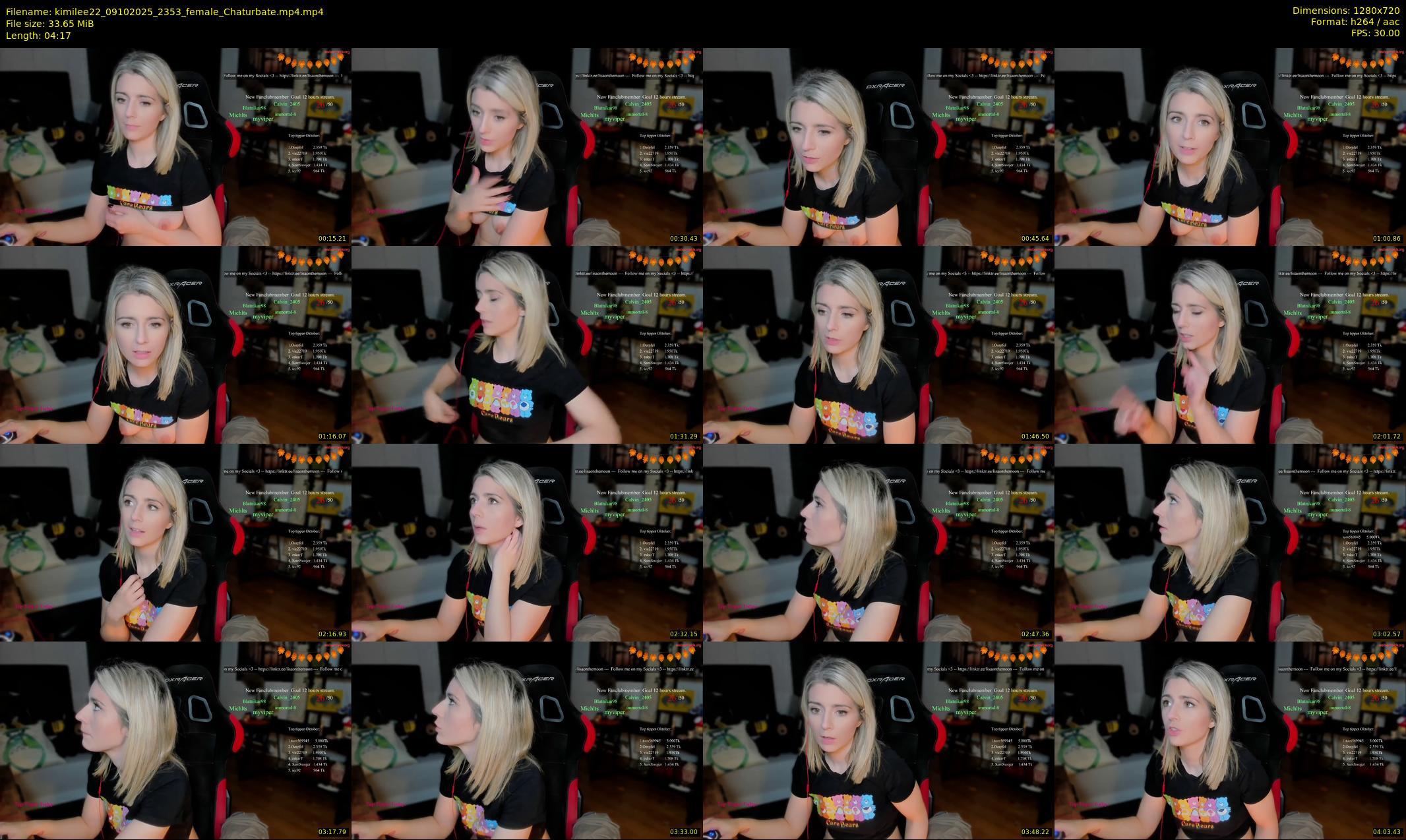 kimilee22 — 5 minute Chaturbate female cam show recording, 720p, Oct 9, 2025