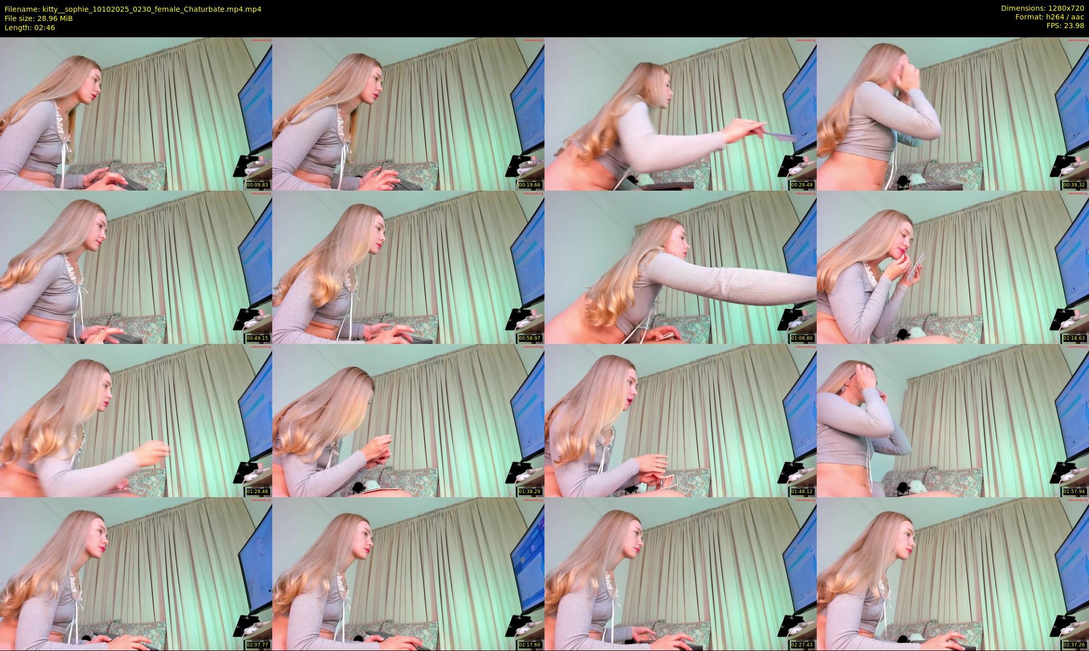 kitty__sophie — 3 minute Chaturbate female cam show recording, 720p, Oct 10, 2025