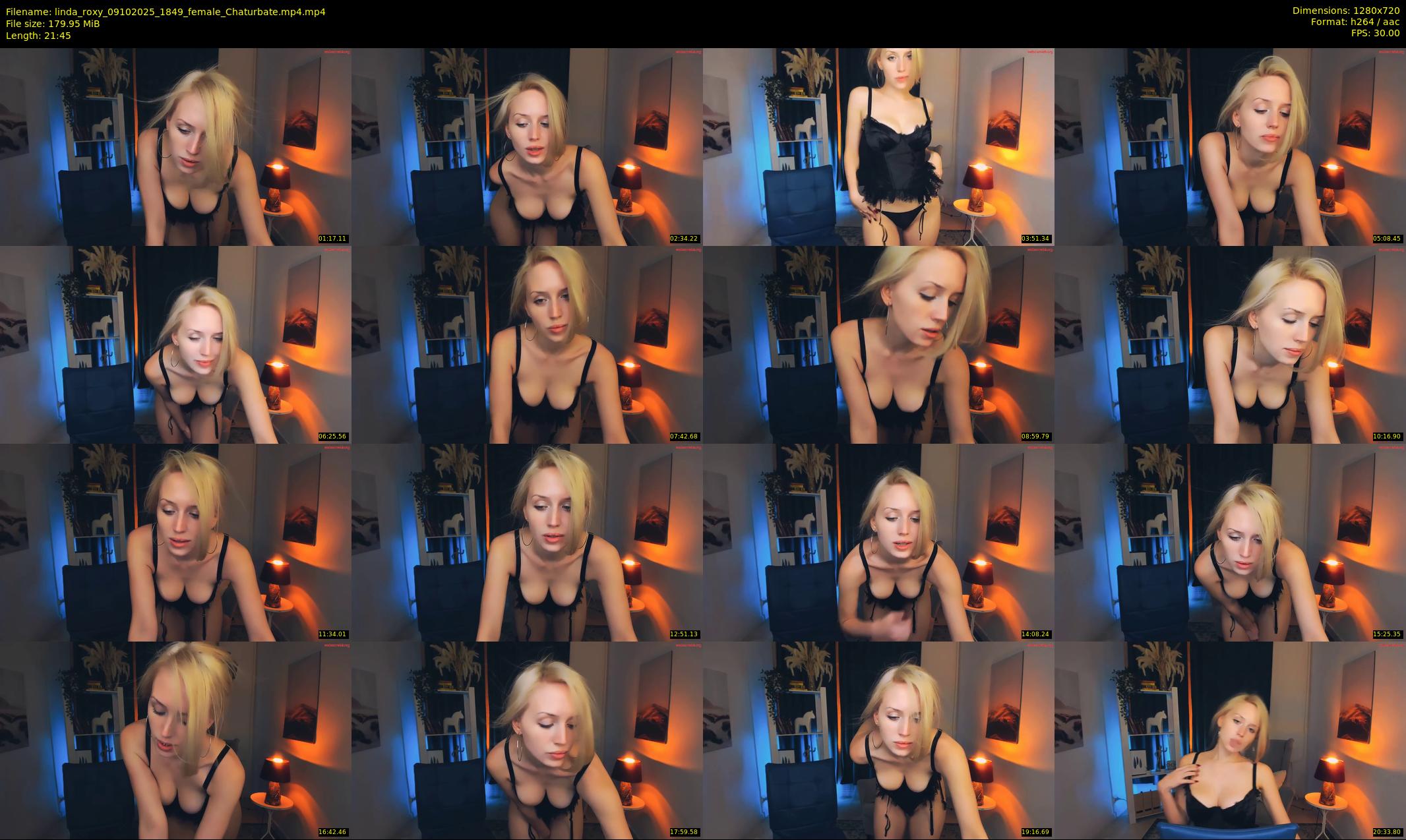 linda_roxy — 22 minute Chaturbate female cam show recording, 720p, Oct 9, 2025