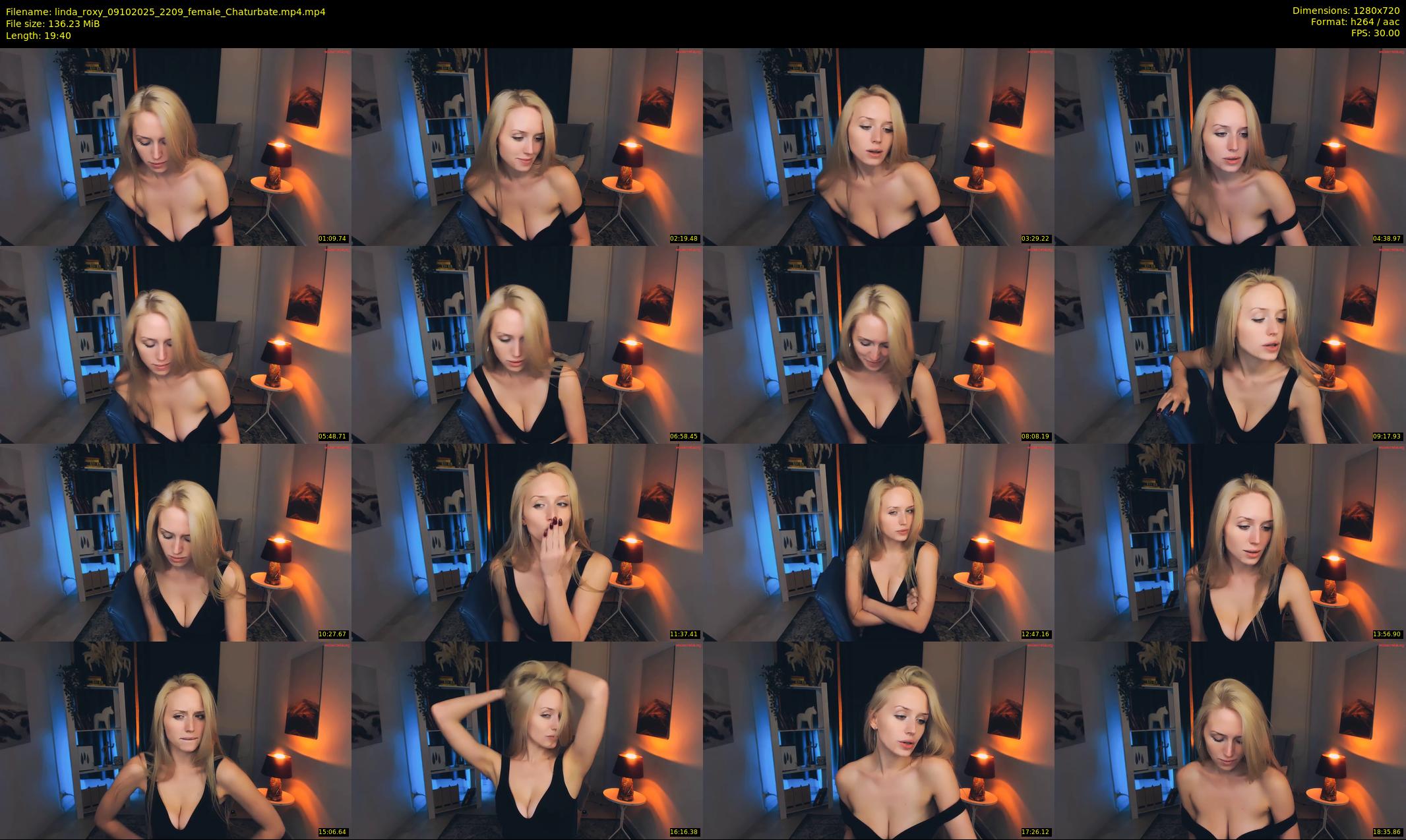 linda_roxy — 20 minute Chaturbate female cam show recording, 720p, Oct 9, 2025