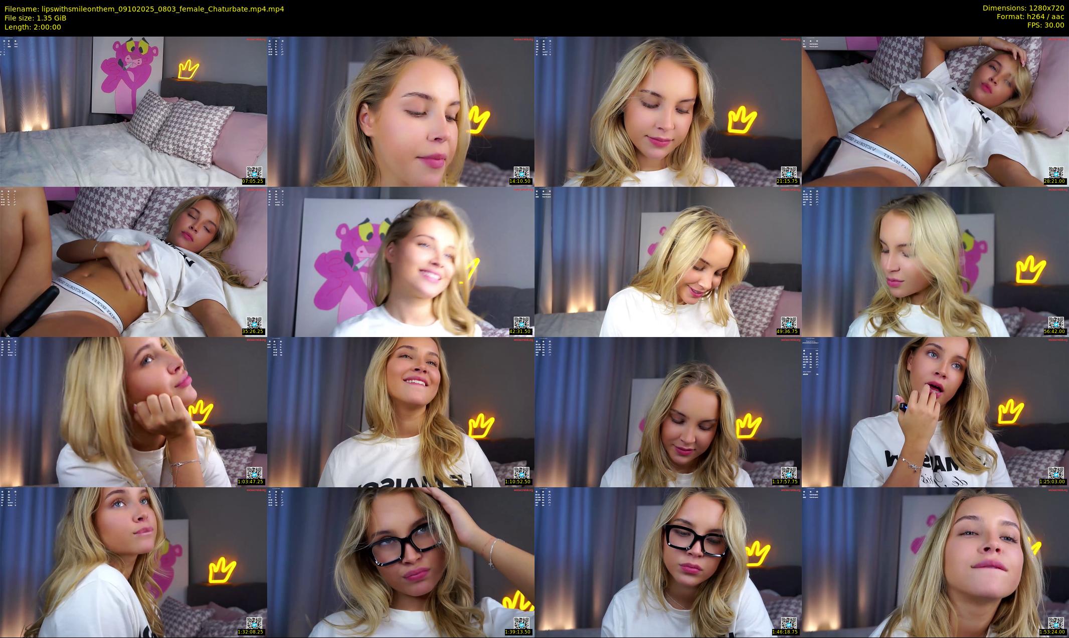 lipswithsmileonthem — 120 minute Chaturbate female cam show recording, 720p, Oct 9, 2025