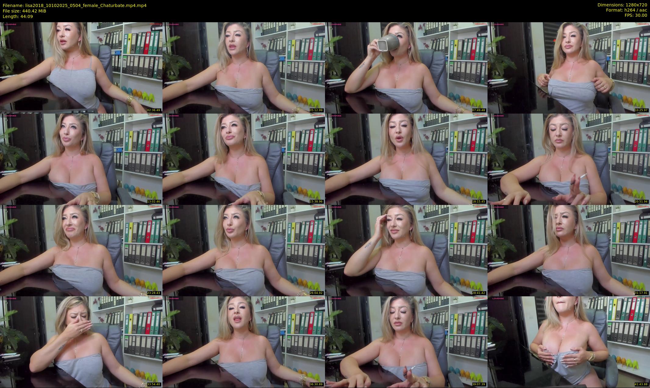 lisa2018 — 45 minute Chaturbate female cam show recording, 720p, Oct 10, 2025