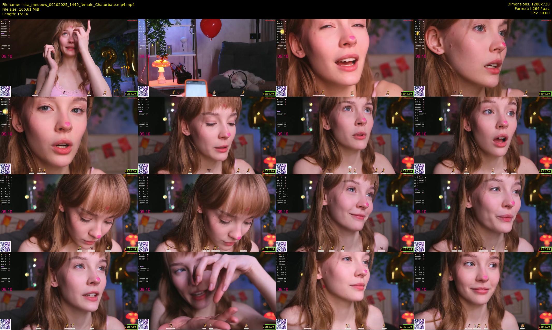 lissa_meooow — 16 minute Chaturbate female cam show recording, 720p, Oct 9, 2025