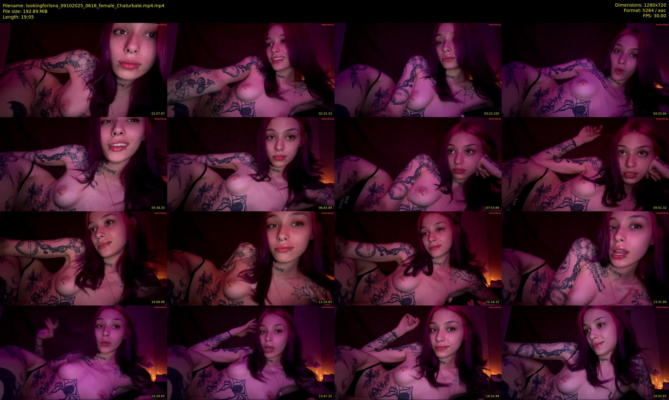 lookingforlona — 20 minute Chaturbate female cam show recording, 720p, Oct 9, 2025
