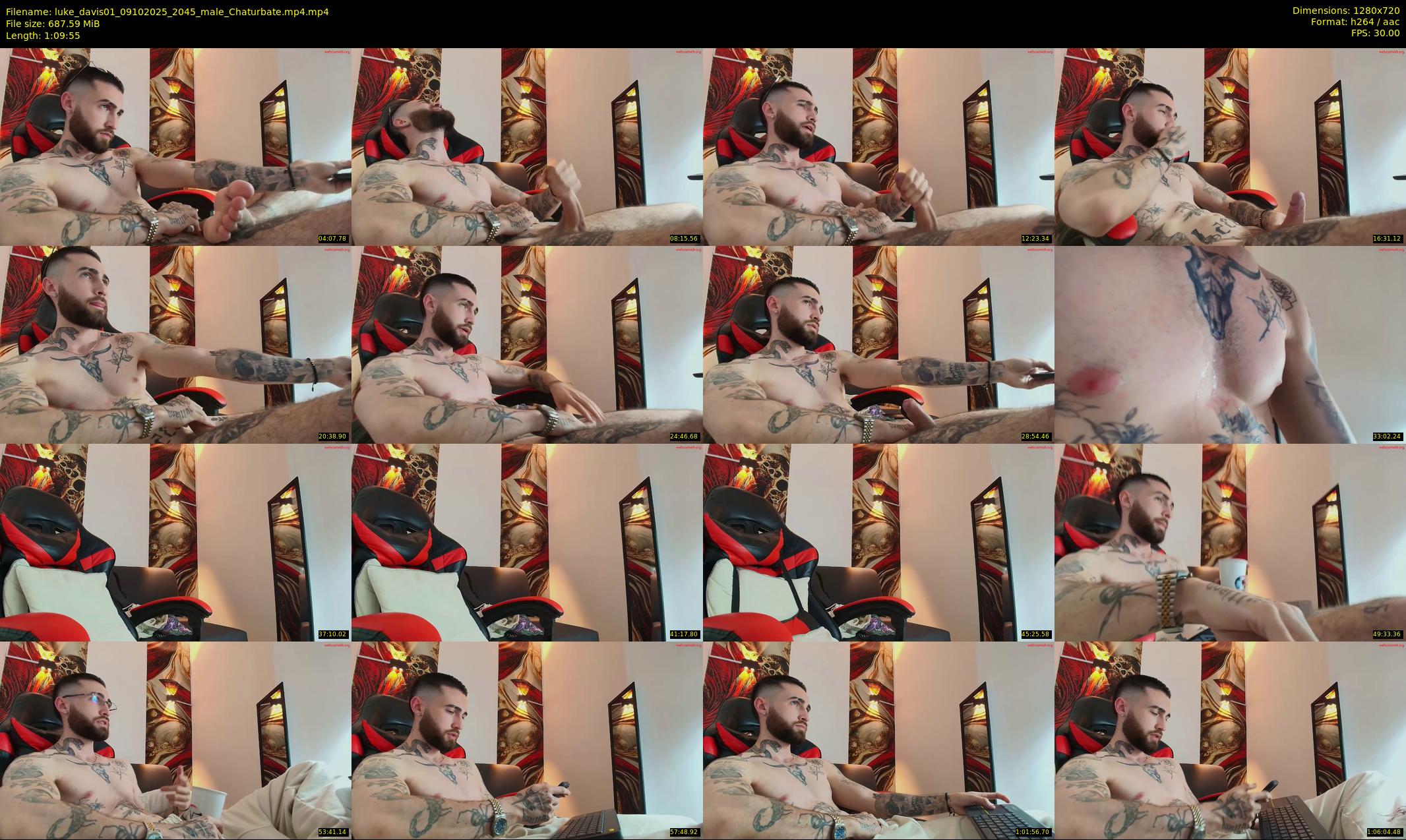 luke_davis01 — 70 minute Chaturbate male cam show recording, 720p, Oct 9, 2025
