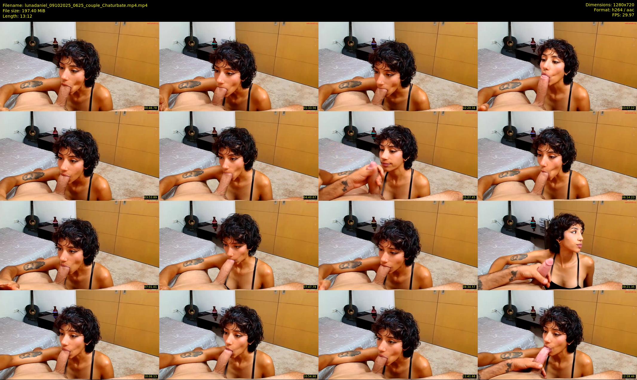 lunadaniel — 14 minute Chaturbate couple cam show recording, 720p, Oct 9, 2025