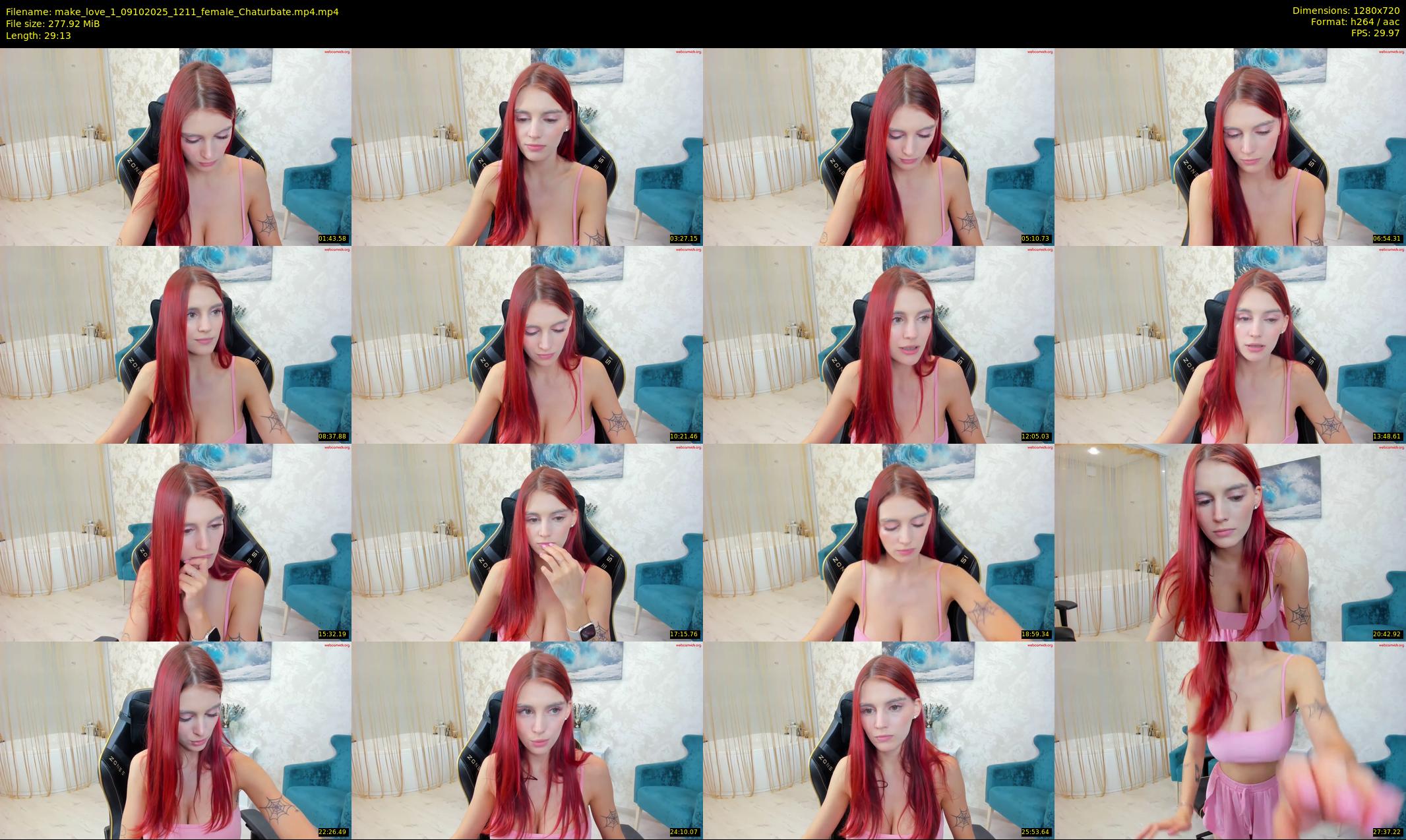 make_love_1 — 30 minute Chaturbate female cam show recording, 720p, Oct 9, 2025
