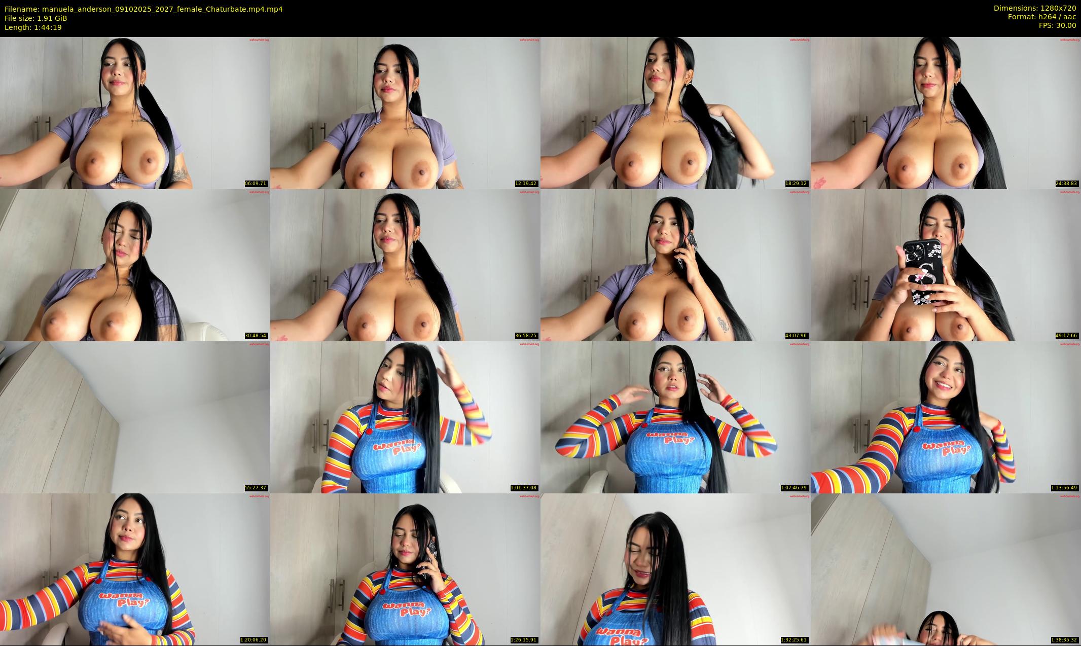 manuela_anderson — 105 minute Chaturbate female cam show recording, 720p, Oct 9, 2025
