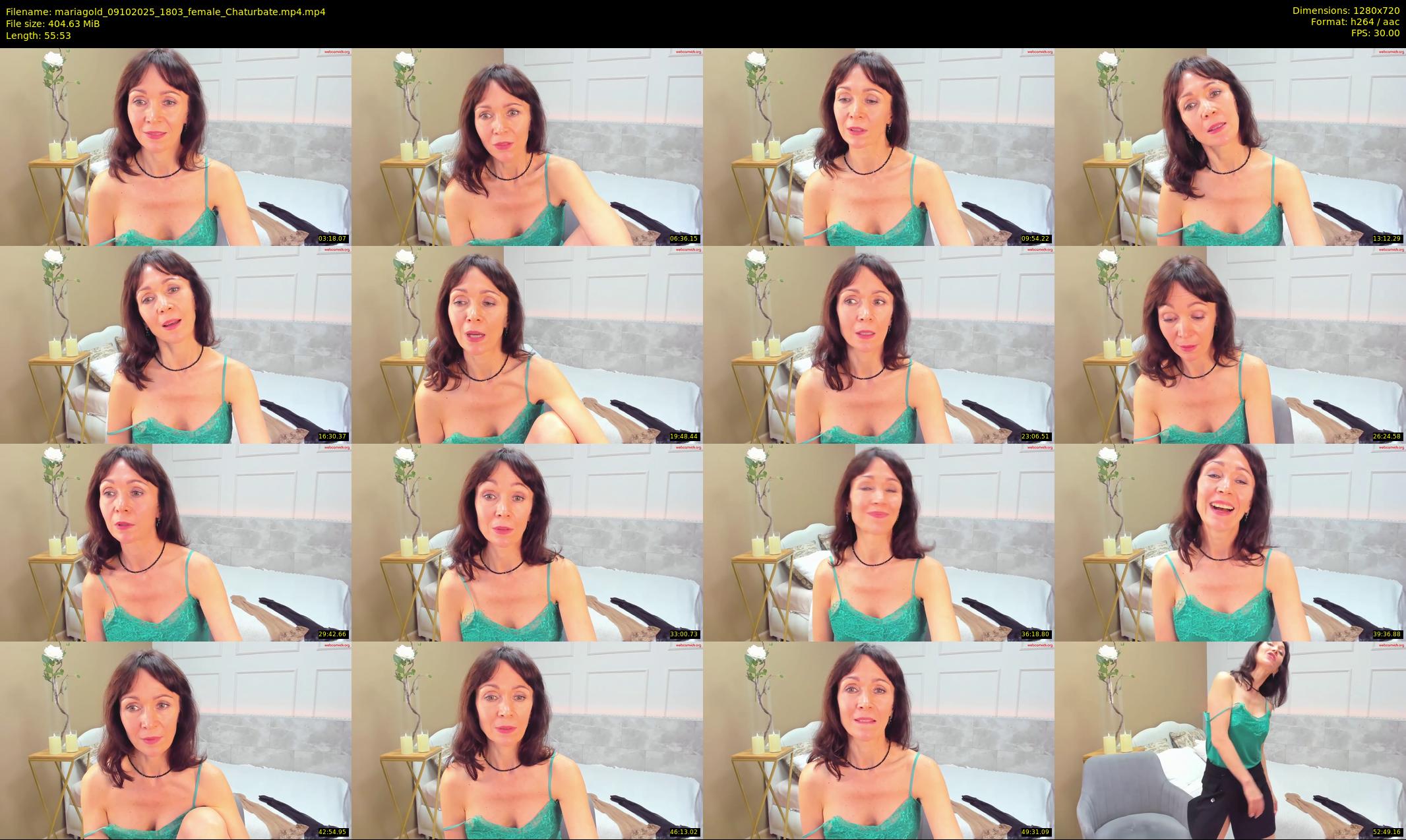 mariagold — 56 minute Chaturbate female cam show recording, 720p, Oct 9, 2025