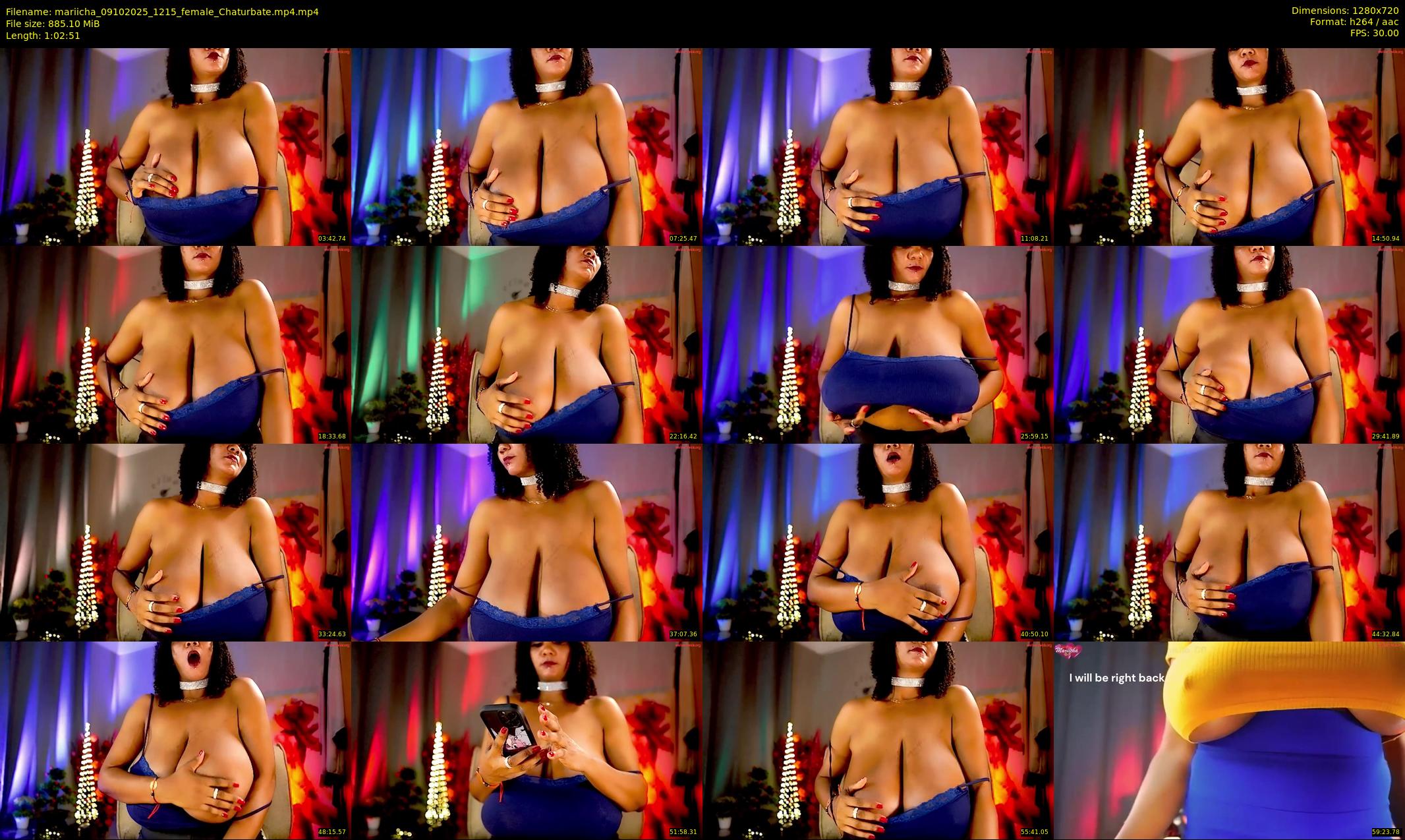 mariicha — 63 minute Chaturbate female cam show recording, 720p, Oct 9, 2025