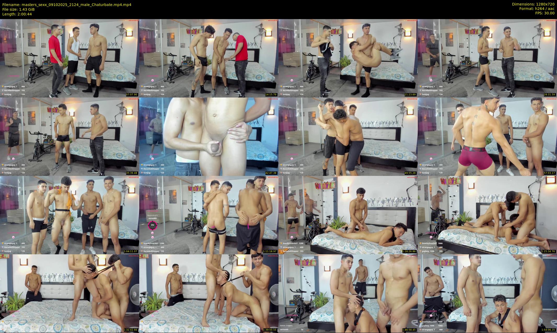 masters_sexx — 121 minute Chaturbate male cam show recording, 720p, Oct 9, 2025