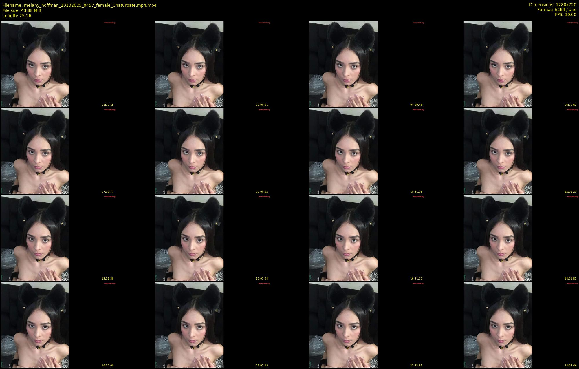 melany_hoffman — 26 minute Chaturbate female cam show recording, 720p, Oct 10, 2025