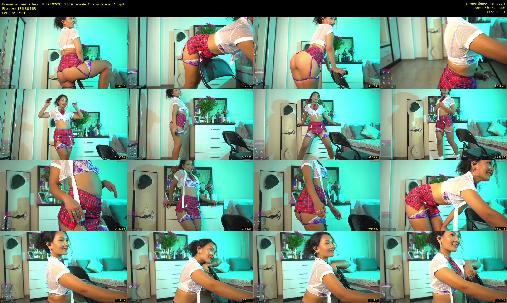 mercedesss_8 — 13 minute Chaturbate female cam show recording, 720p, Oct 9, 2025
