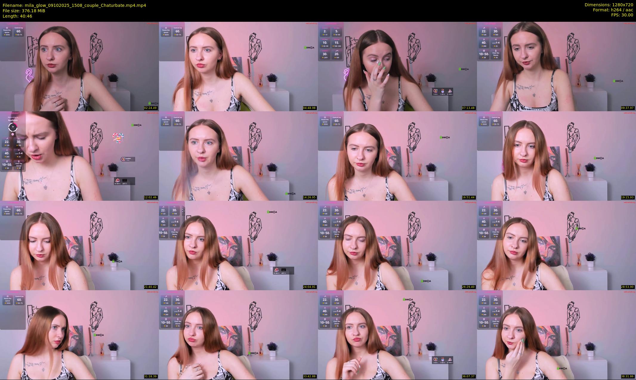 mila_glow — 41 minute Chaturbate female cam show recording, 720p, Oct 9, 2025
