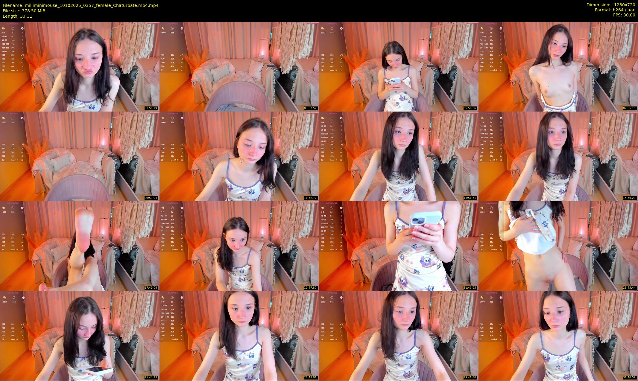 milliminimouse — 34 minute Chaturbate female cam show recording, 720p, Oct 10, 2025