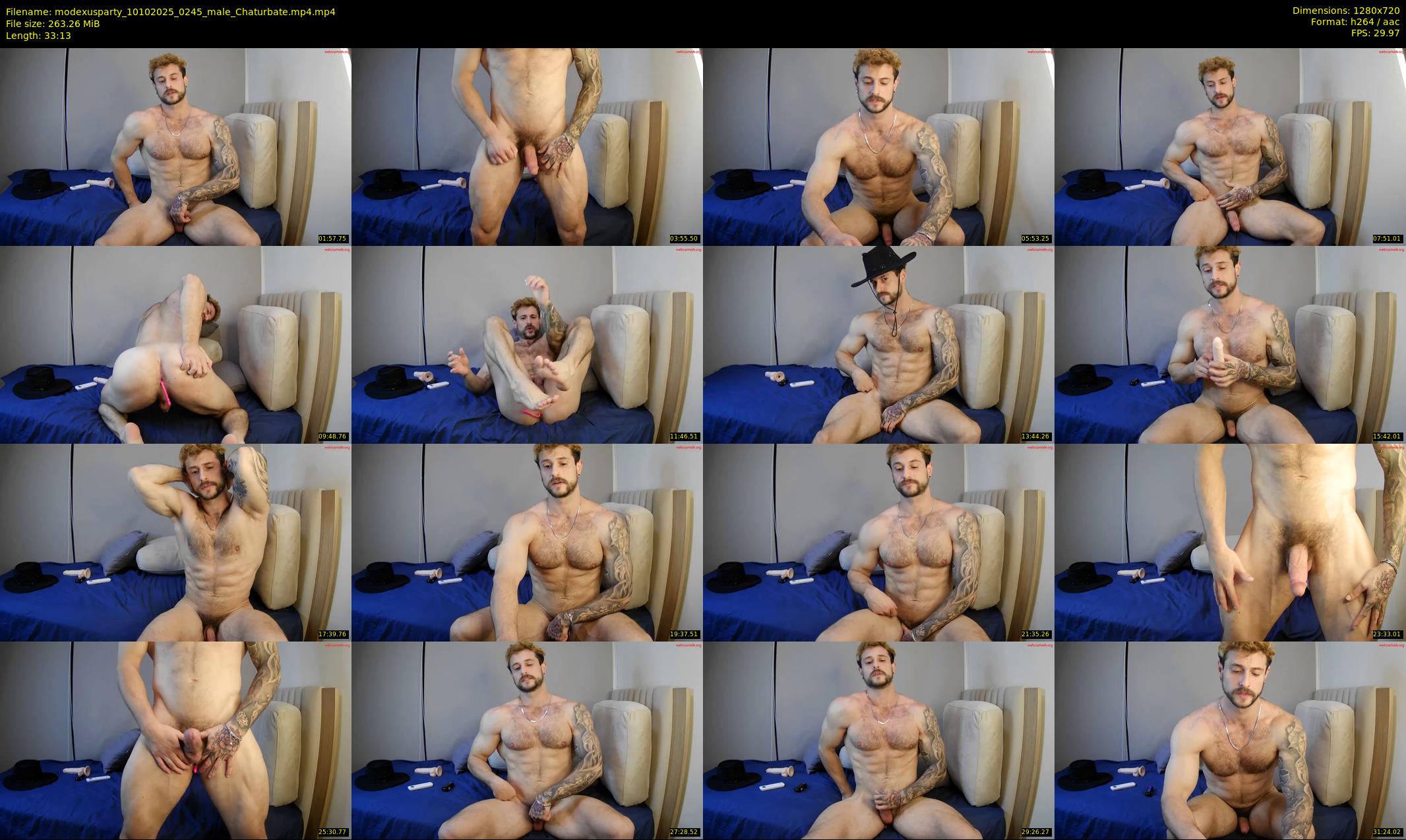 modexusparty — 34 minute Chaturbate male cam show recording, 720p, Oct 10, 2025