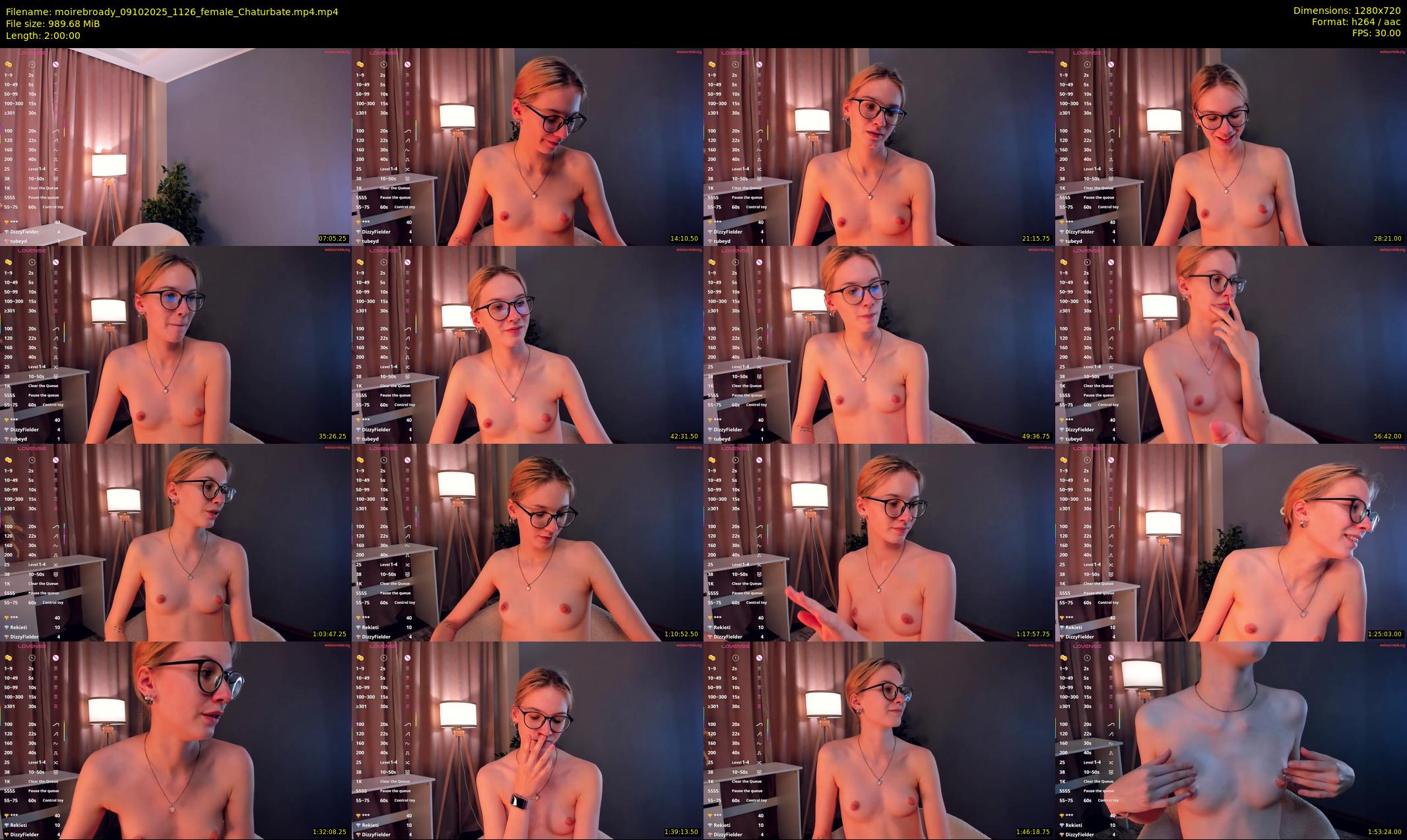 moirebroady — 120 minute Chaturbate female cam show recording, 720p, Oct 9, 2025