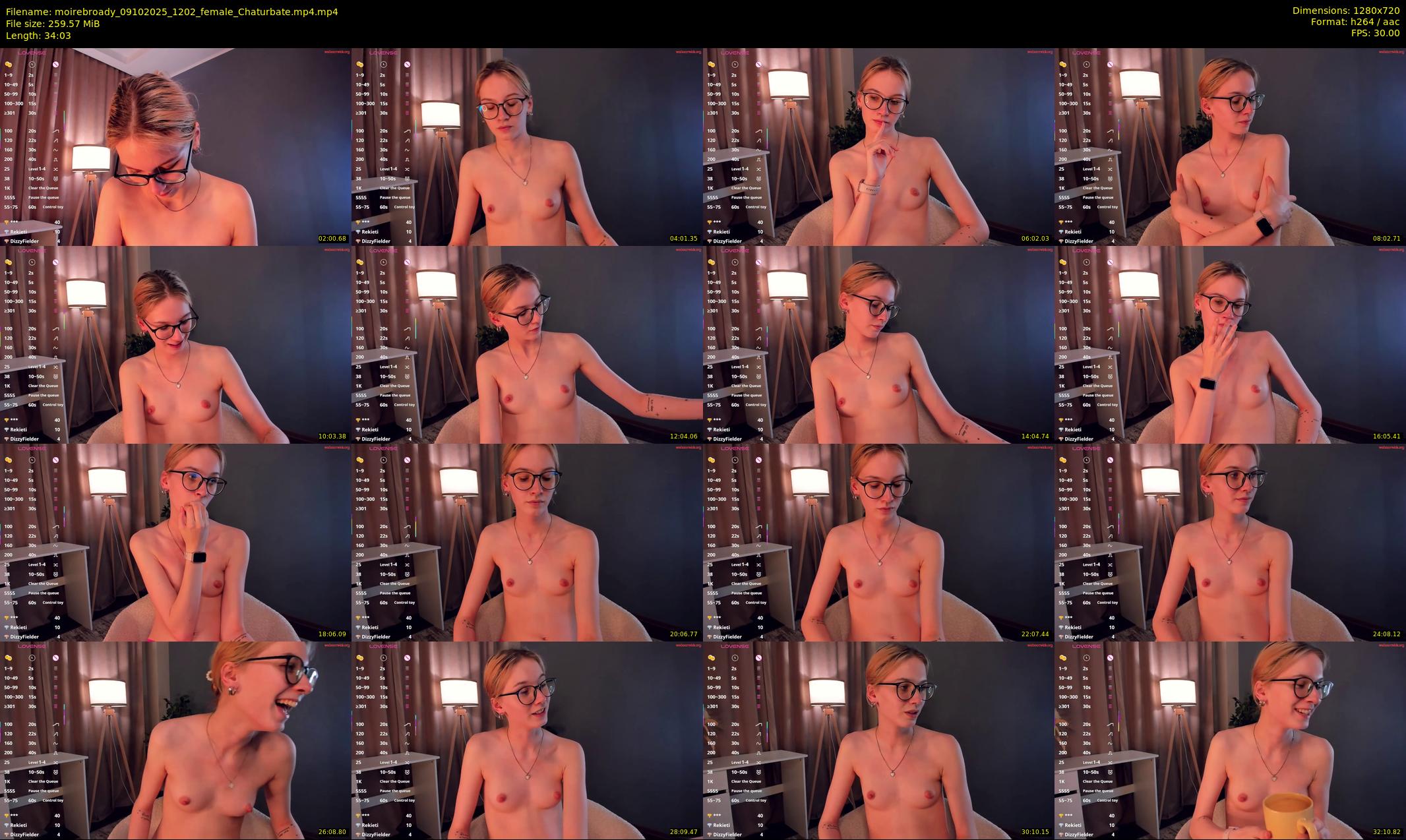 moirebroady — 35 minute Chaturbate female cam show recording, 720p, Oct 9, 2025