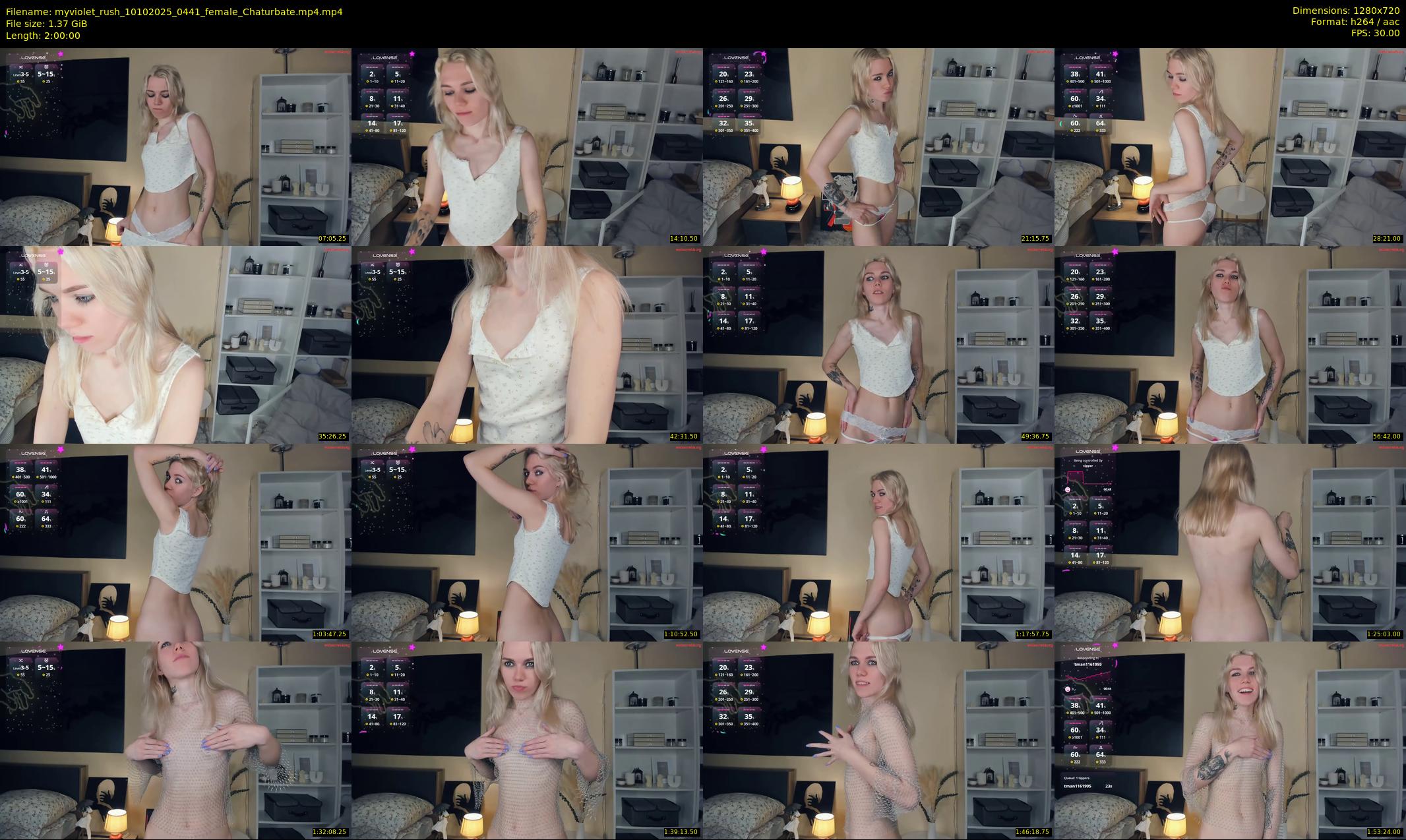 myviolet_rush — 120 minute Chaturbate female cam show recording, 720p, Oct 10, 2025