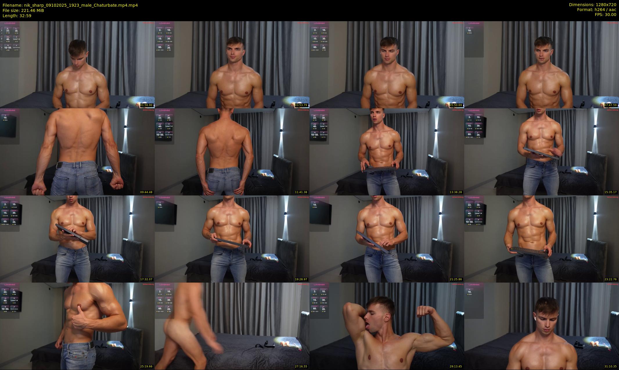 nik_sharp — 33 minute Chaturbate male cam show recording, 720p, Oct 9, 2025