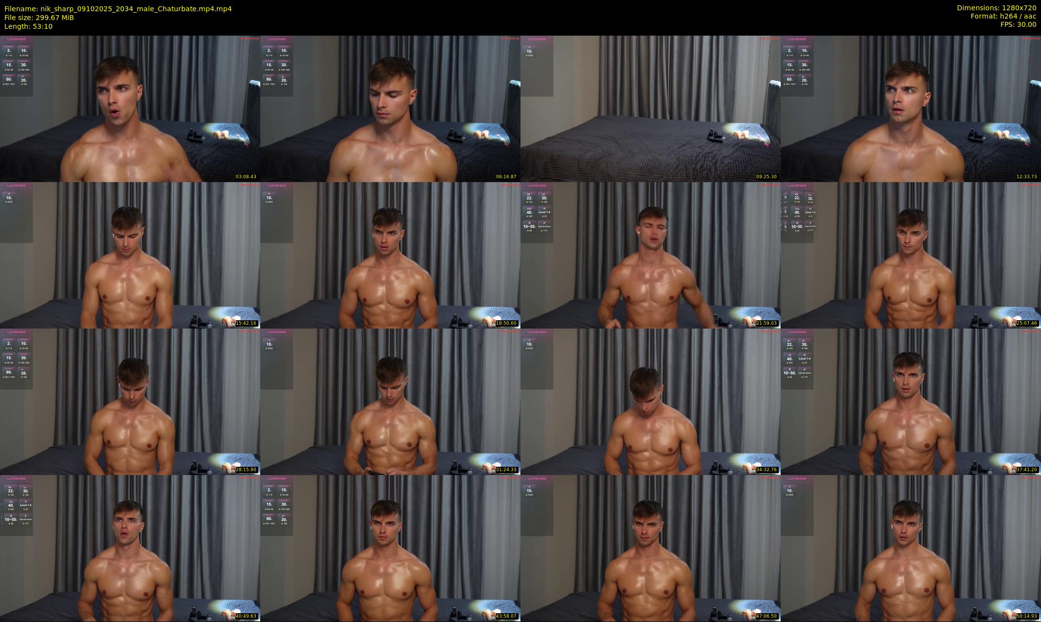 nik_sharp — 54 minute Chaturbate male cam show recording, 720p, Oct 9, 2025