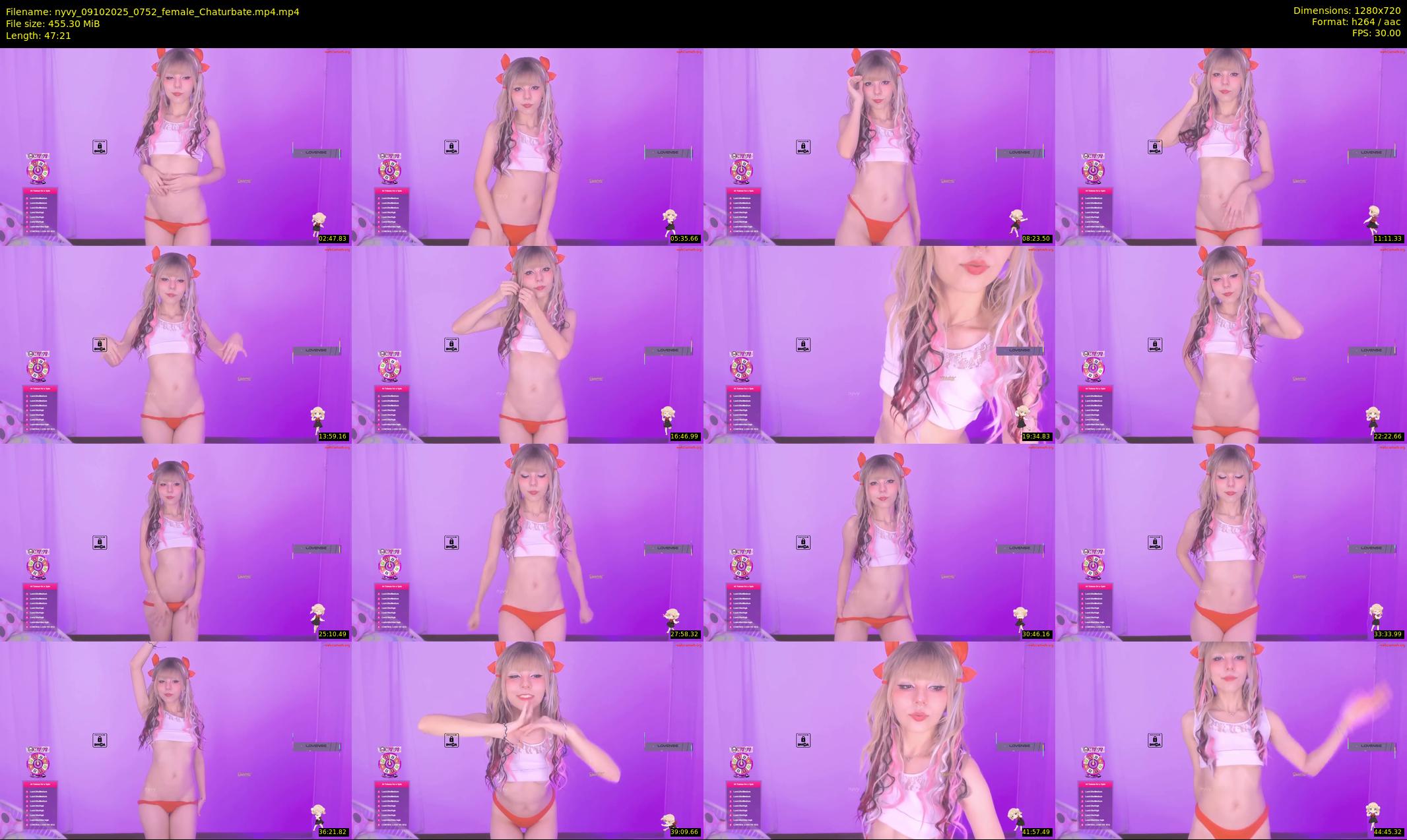 nyvy — 48 minute Chaturbate female cam show recording, 720p, Oct 9, 2025