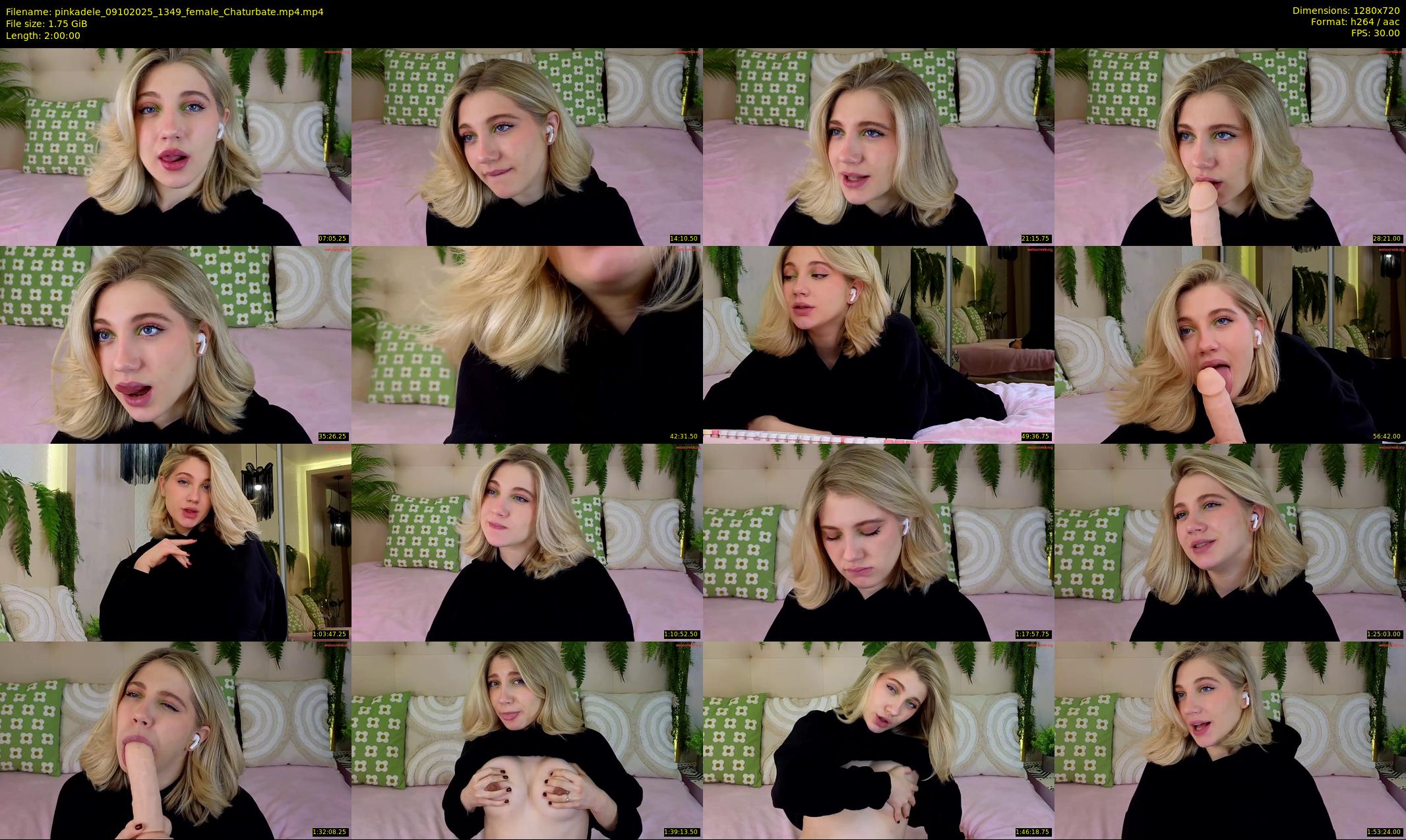 pinkadele — 120 minute Chaturbate female cam show recording, 720p, Oct 9, 2025