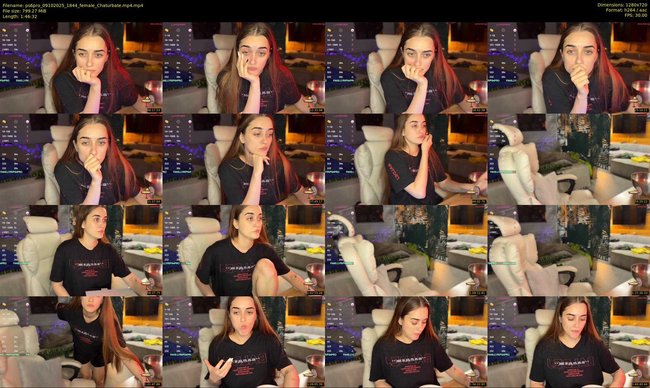 ps6pro — 107 minute Chaturbate female cam show recording, 720p, Oct 9, 2025