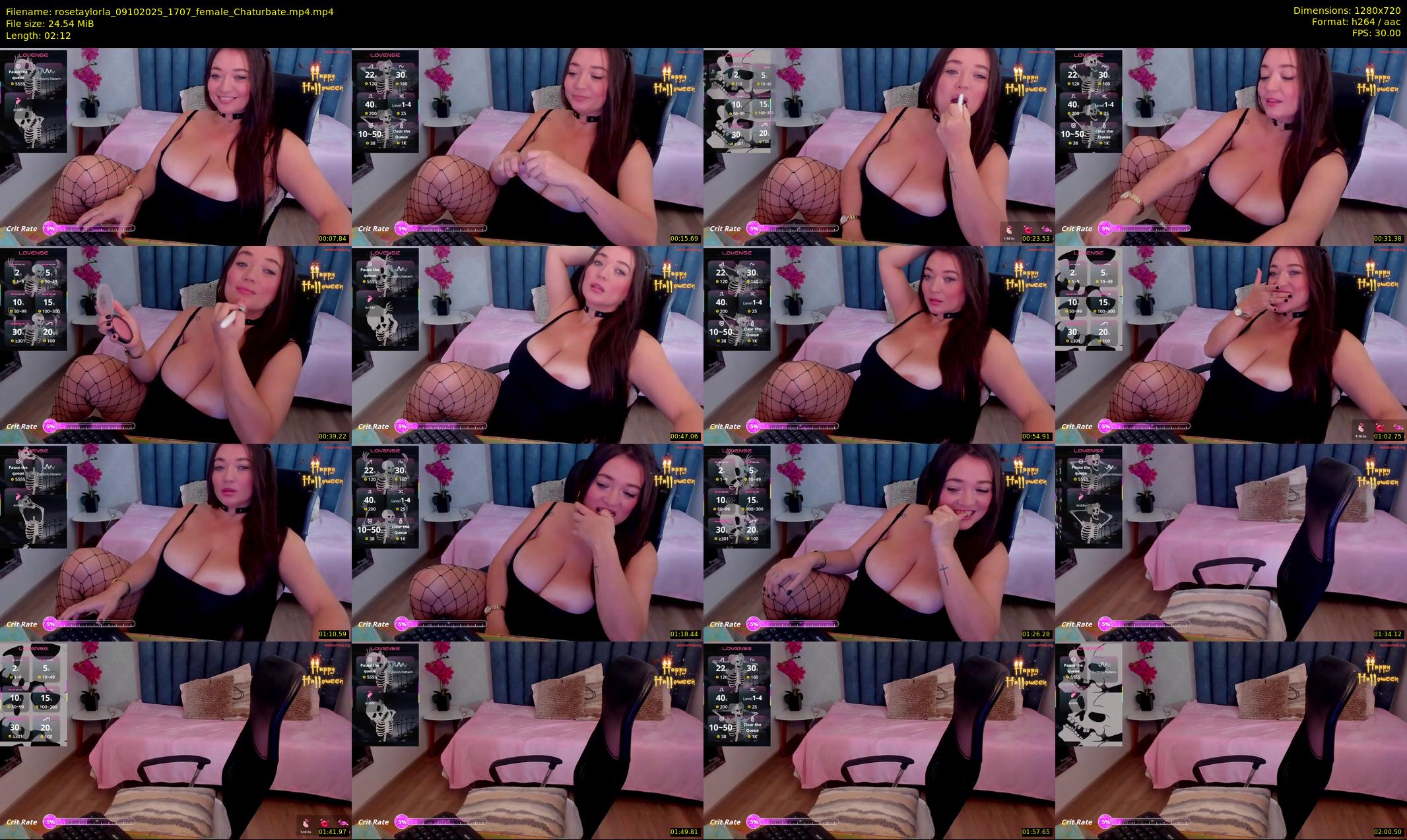 rosetaylorla — 3 minute Chaturbate female cam show recording, 720p, Oct 9, 2025