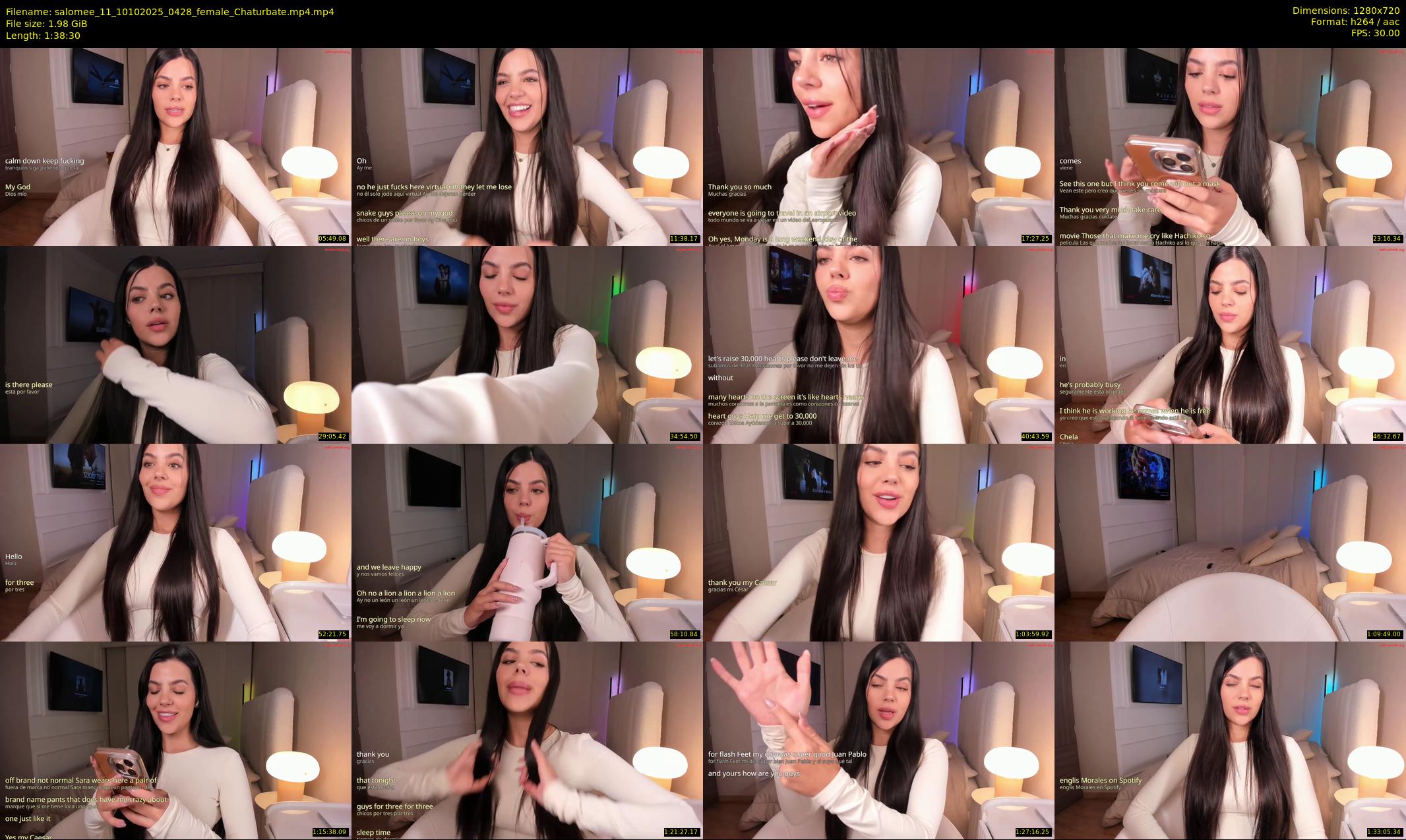 salomee_11 — 99 minute Chaturbate female cam show recording, 720p, Oct 10, 2025
