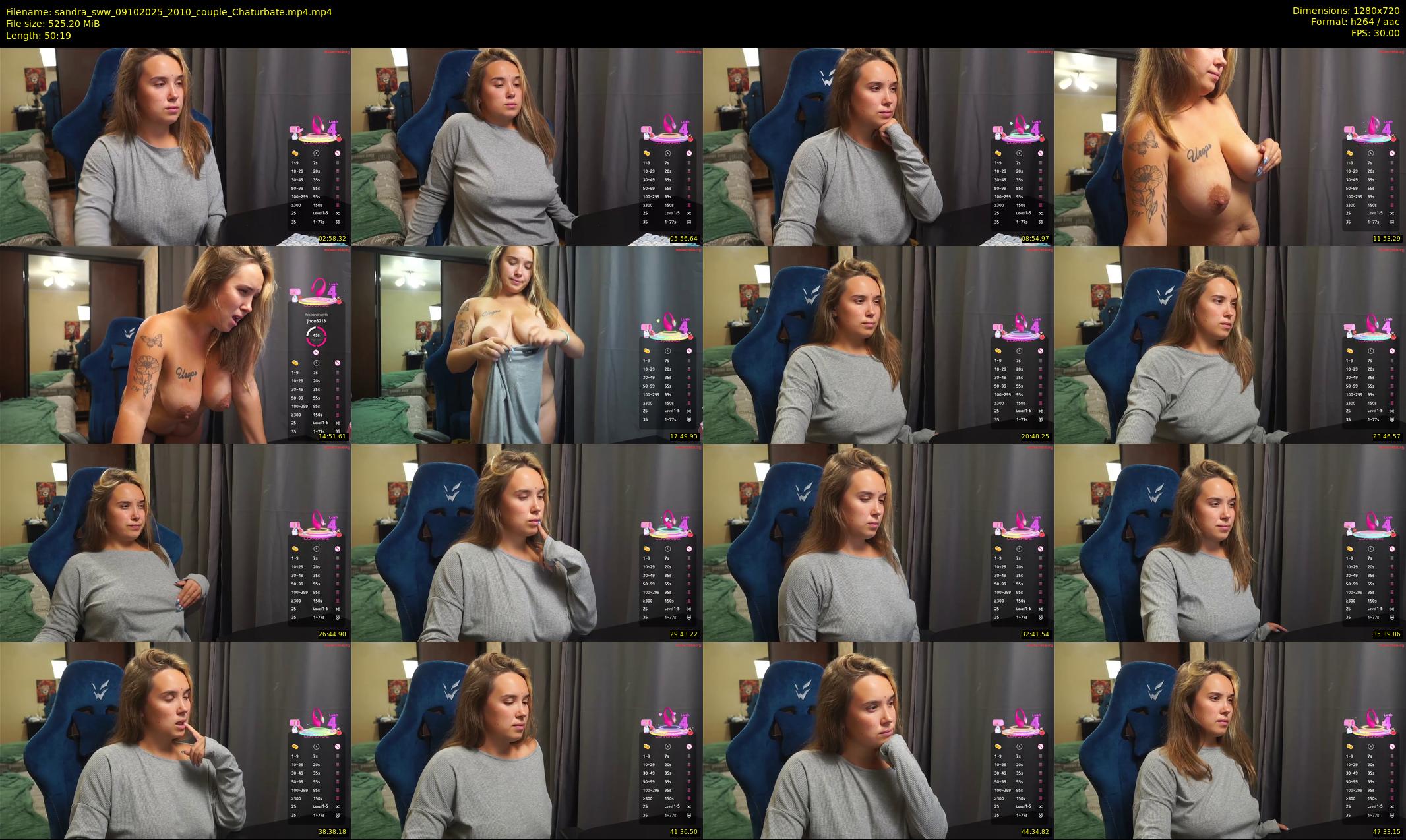 sandra_sww — 51 minute Chaturbate couple cam show recording, 720p, Oct 9, 2025