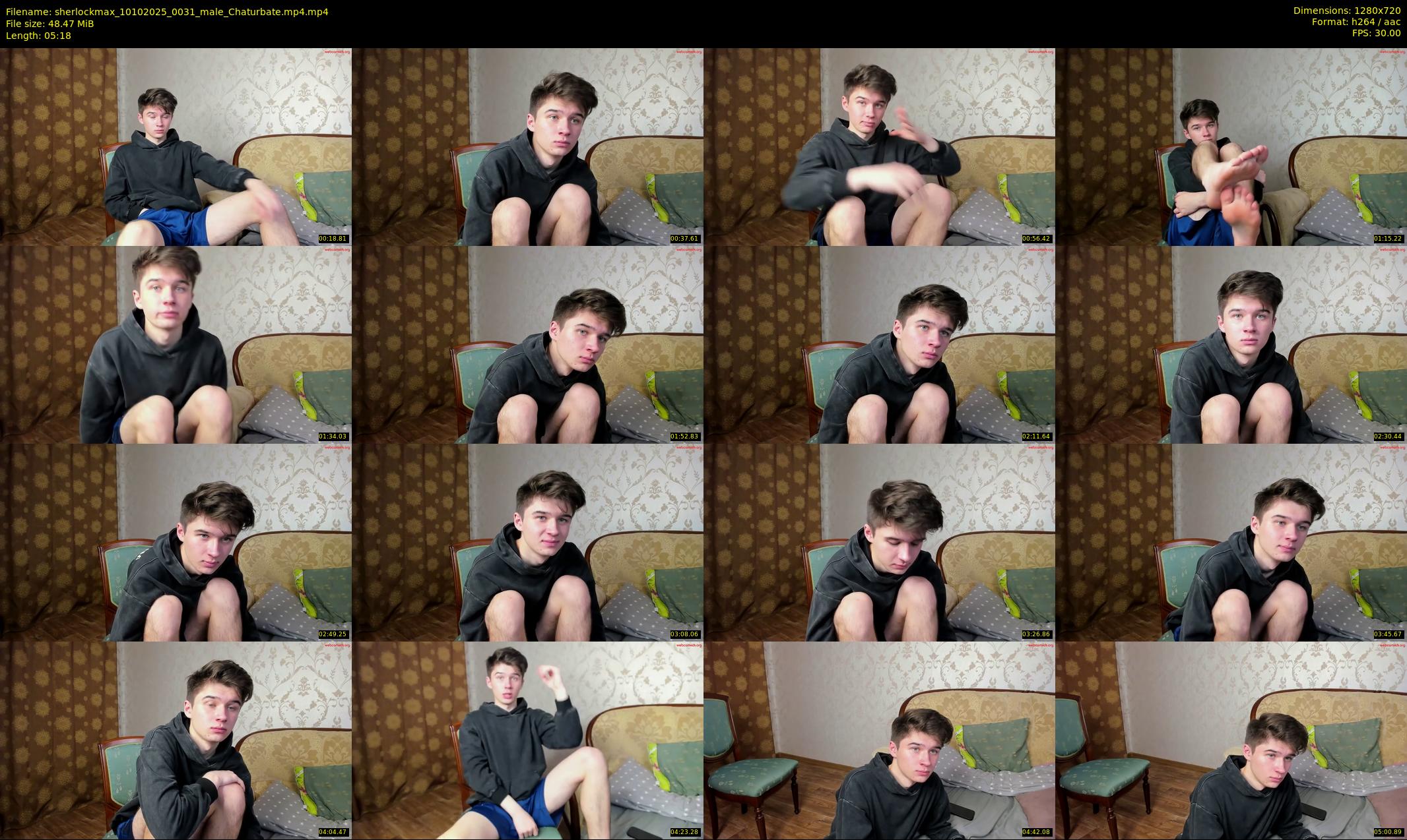 sherlockmax — 6 minute Chaturbate male cam show recording, 720p, Oct 10, 2025