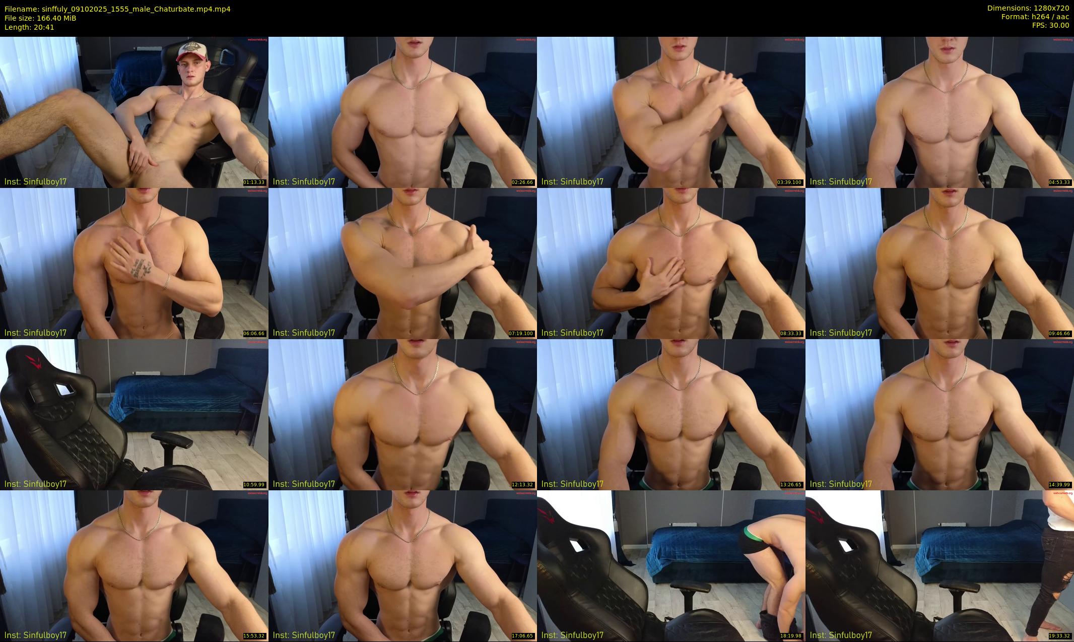 sinffuly — 21 minute Chaturbate male cam show recording, 720p, Oct 9, 2025