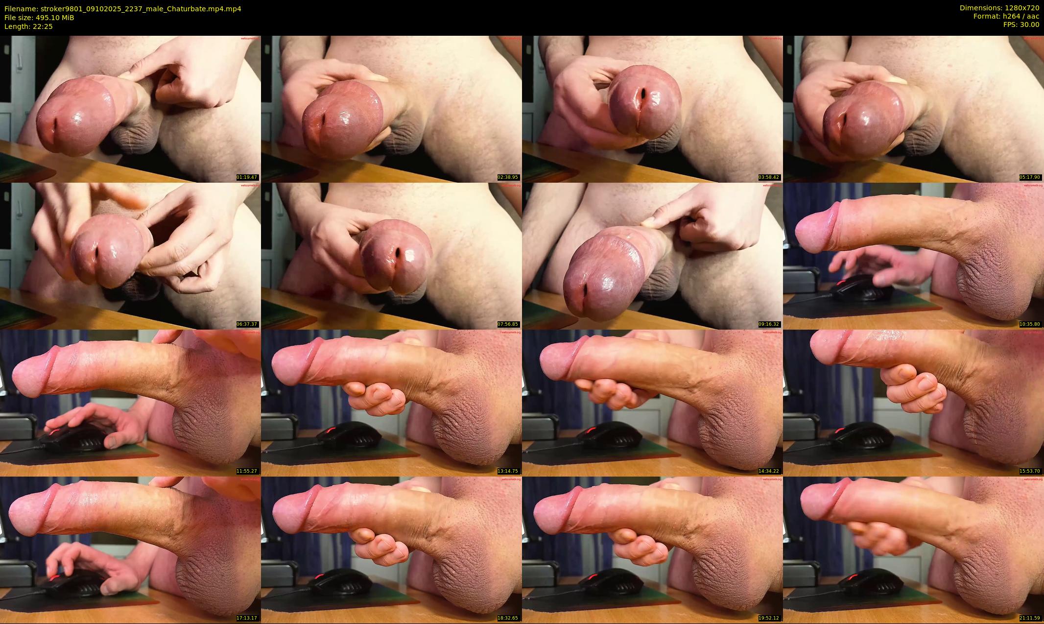 stroker9801 — 23 minute Chaturbate male cam show recording, 720p, Oct 9, 2025