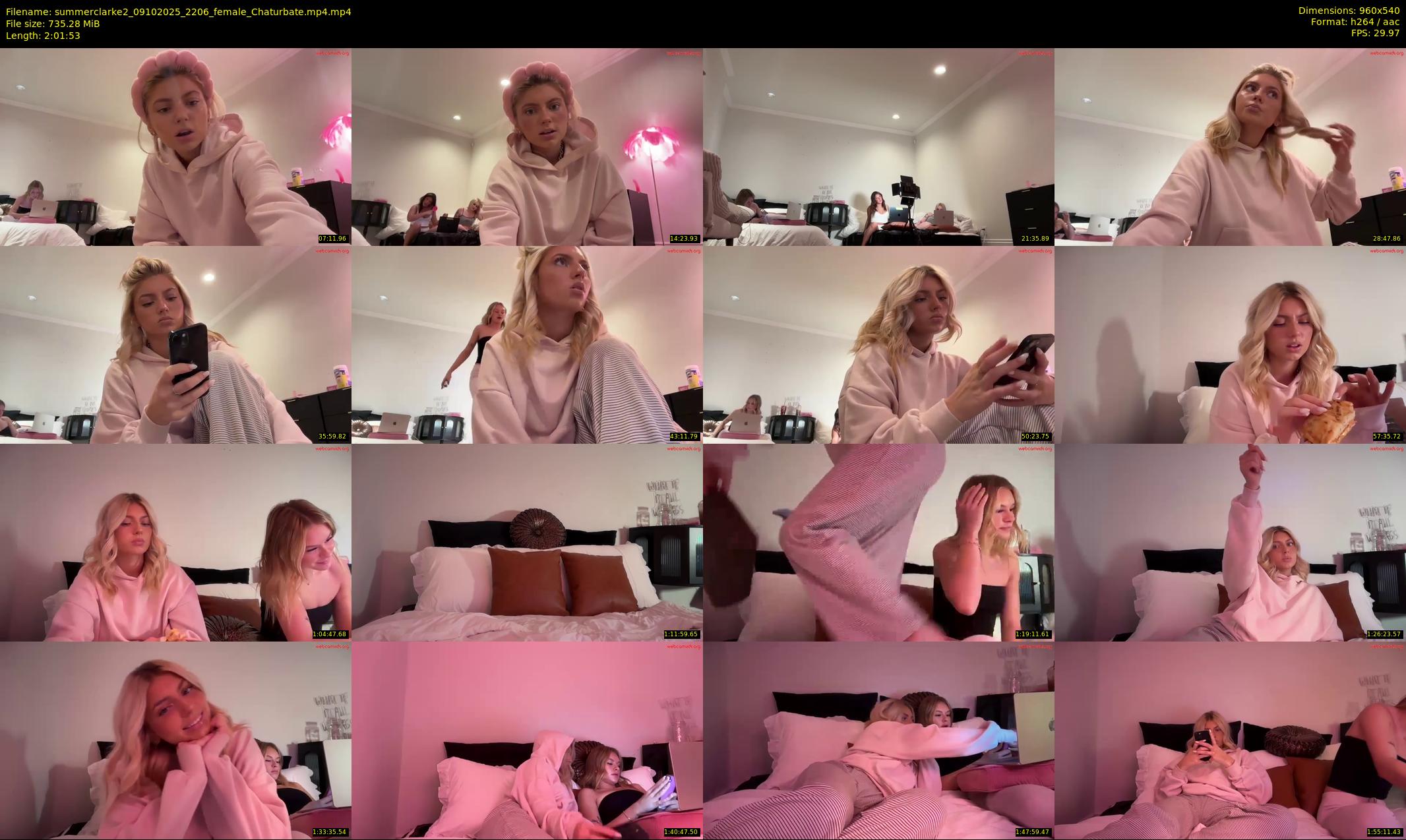 summerclarke2 — 122 minute Chaturbate female cam show recording, 480p, Oct 9, 2025