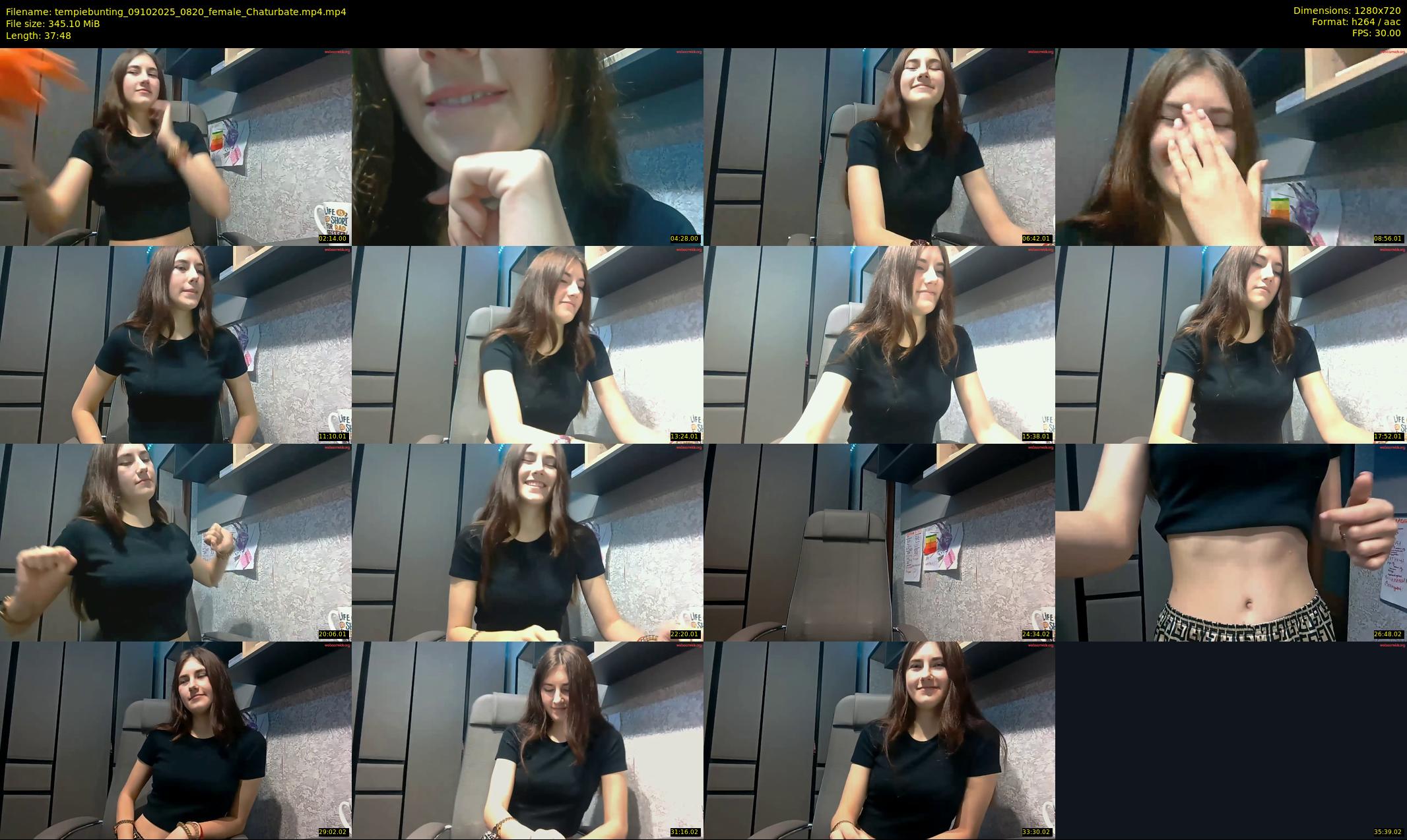 tempiebunting — 38 minute Chaturbate female cam show recording, 720p, Oct 9, 2025