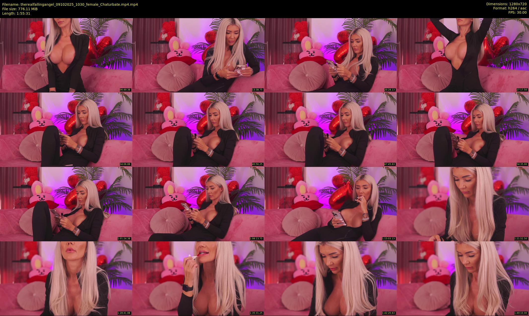 therealfallingangel — 116 minute Chaturbate female cam show recording, 720p, Oct 9, 2025