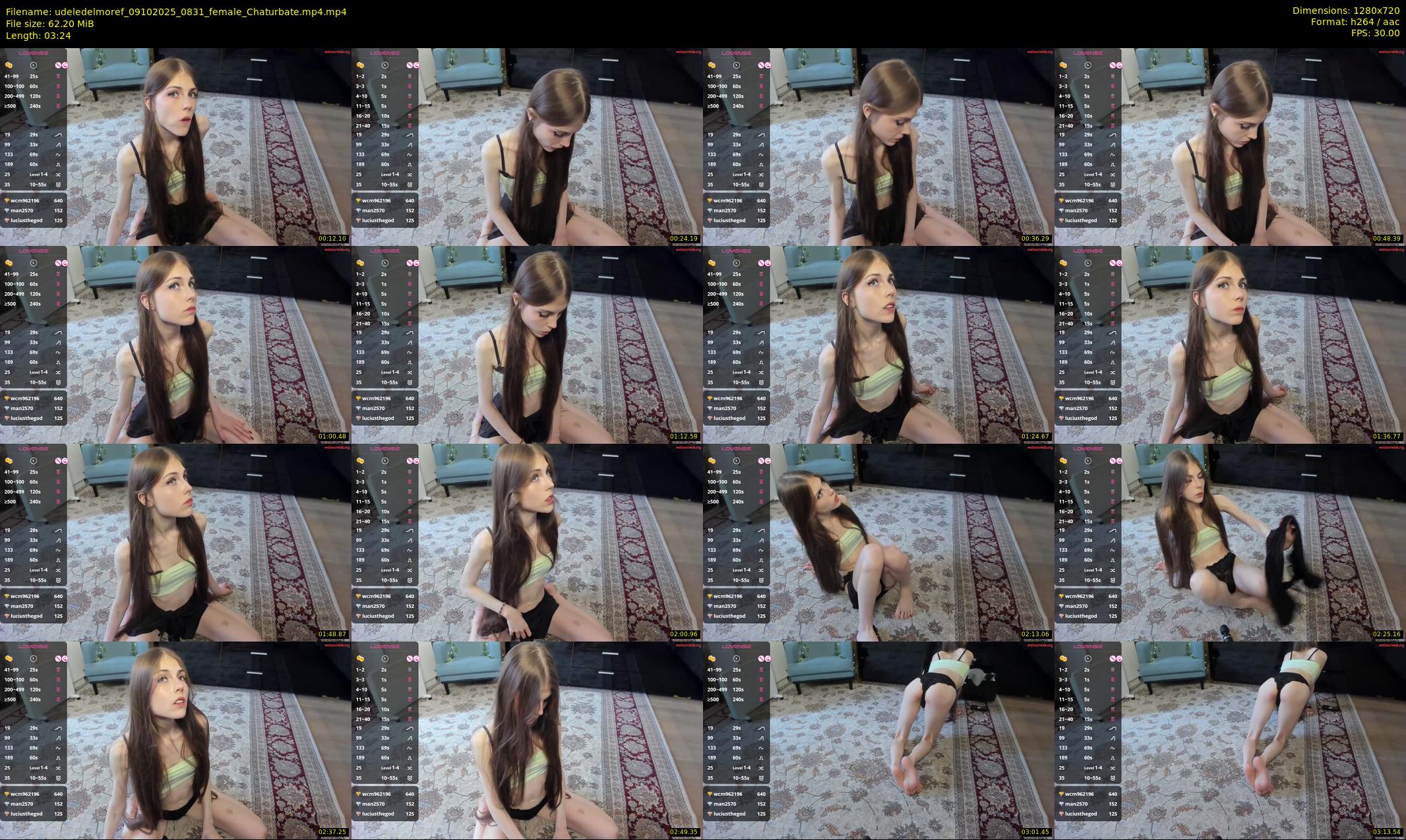 udeledelmoref — 4 minute Chaturbate female cam show recording, 720p, Oct 9, 2025