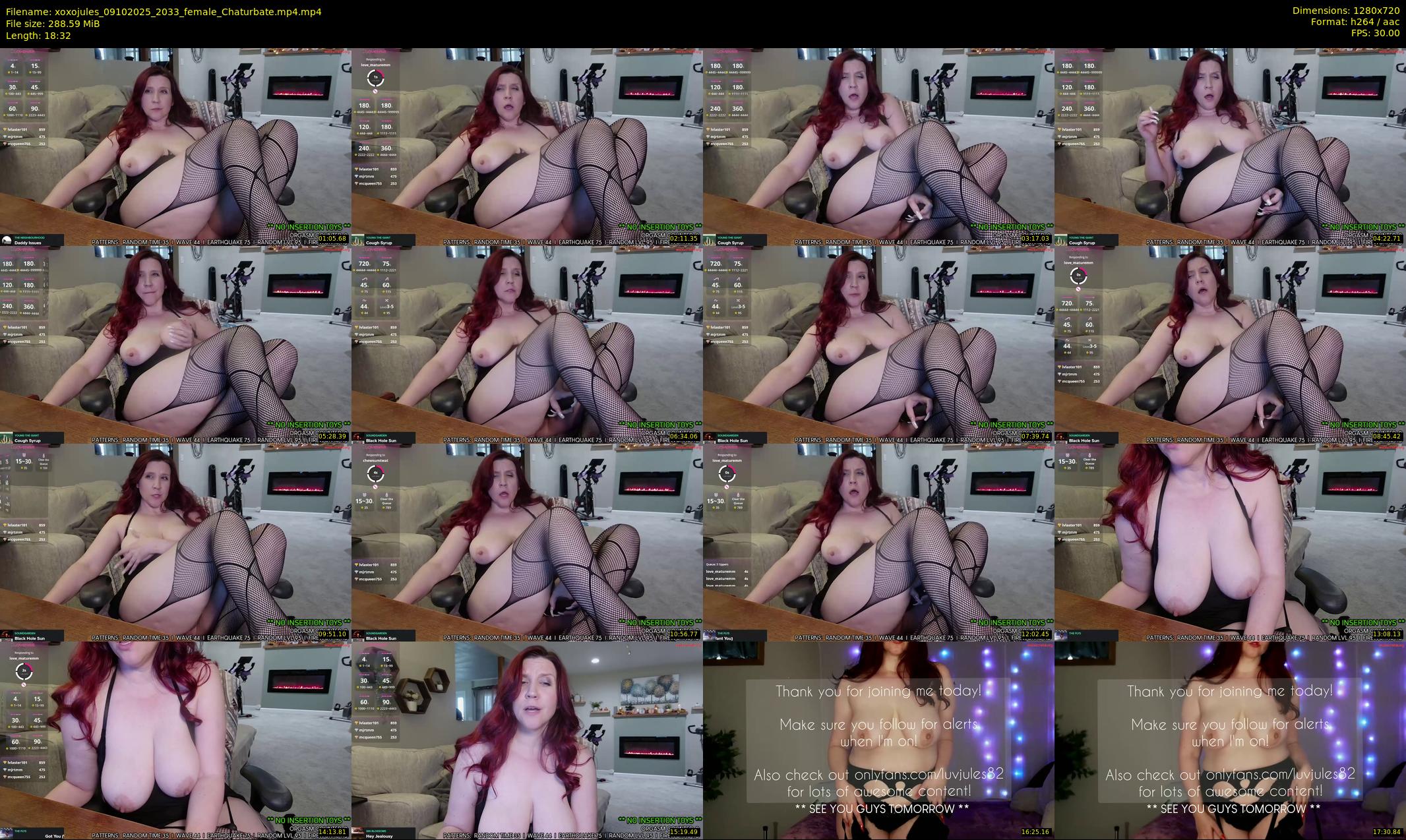 xoxojules — 19 minute Chaturbate female cam show recording, 720p, Oct 9, 2025