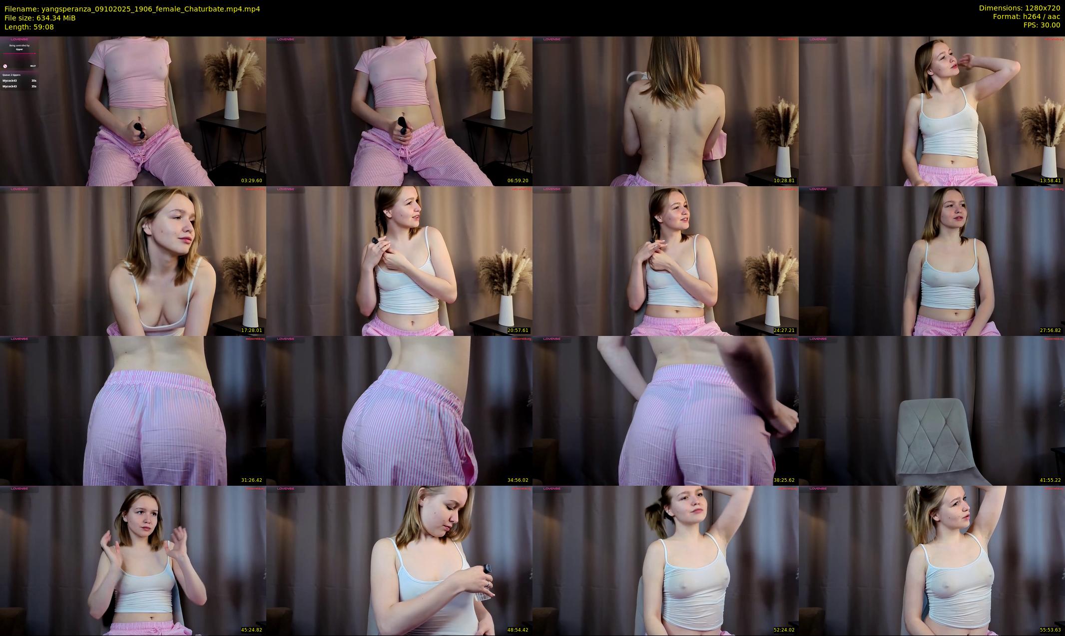 yangsperanza — 60 minute Chaturbate female cam show recording, 720p, Oct 9, 2025