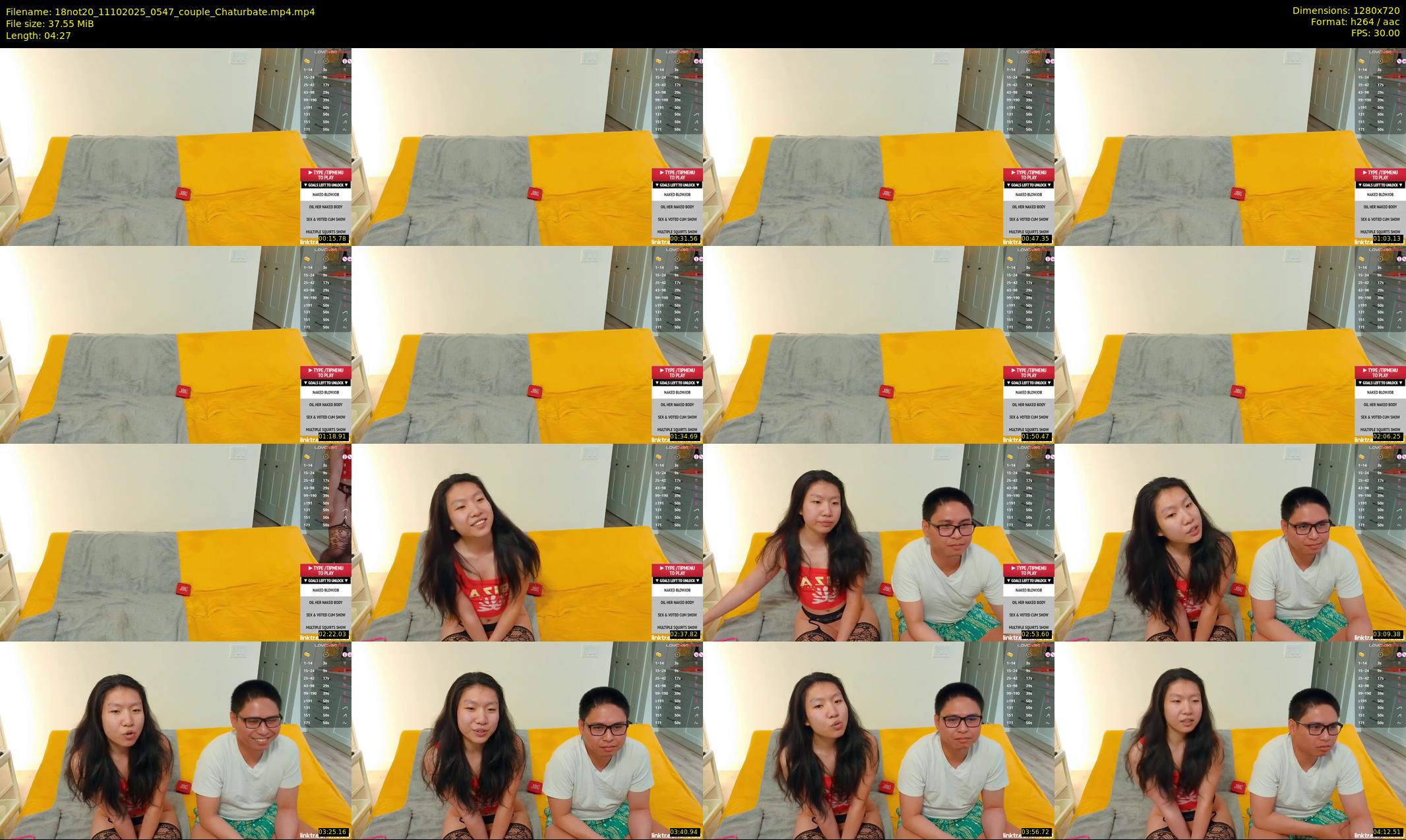 18not20 — 5 minute Chaturbate couple cam show recording, 720p, Oct 11, 2025